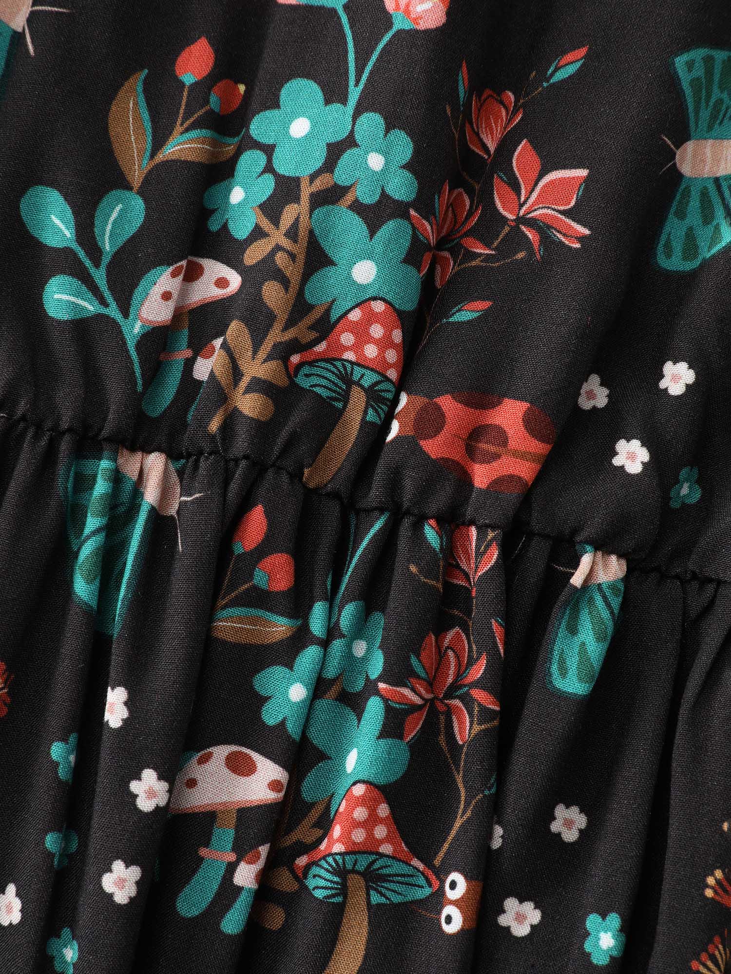 Floral Print Cinched-Waist Blouse - Image 6