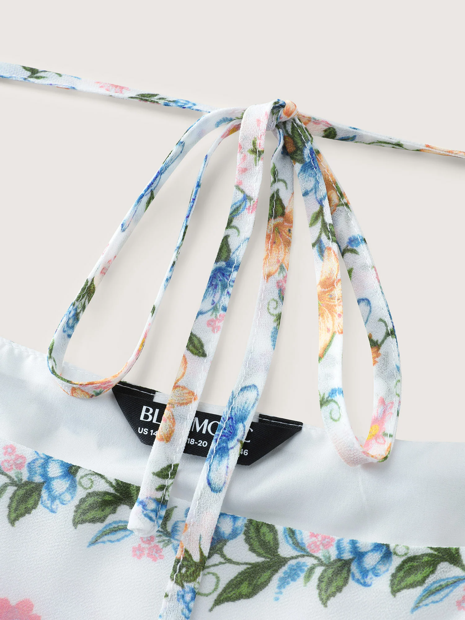 Floral Print Cinched Waist Maxi Dress - Image 6