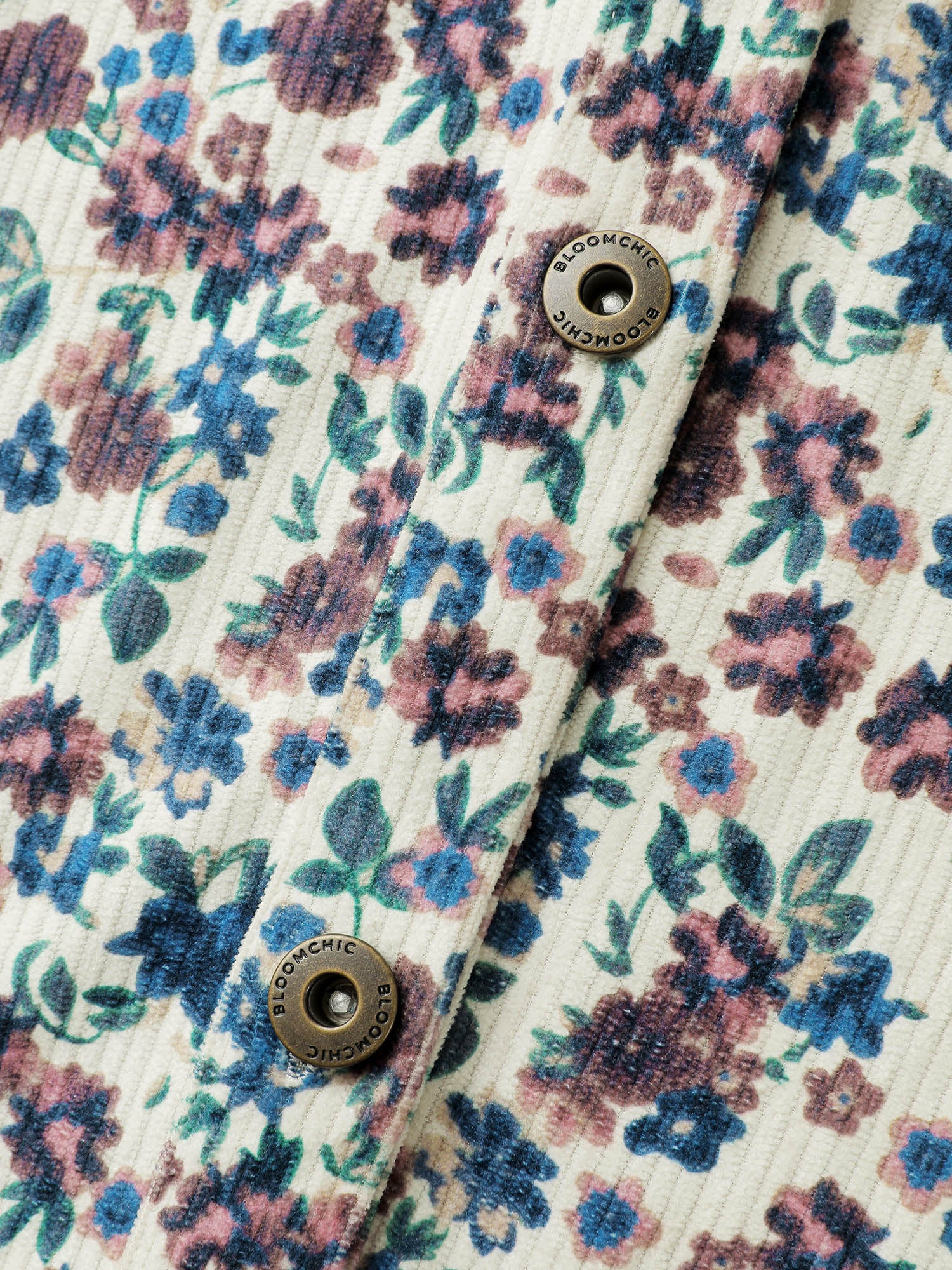 Floral Print Color Contrast Jacket - Image 6