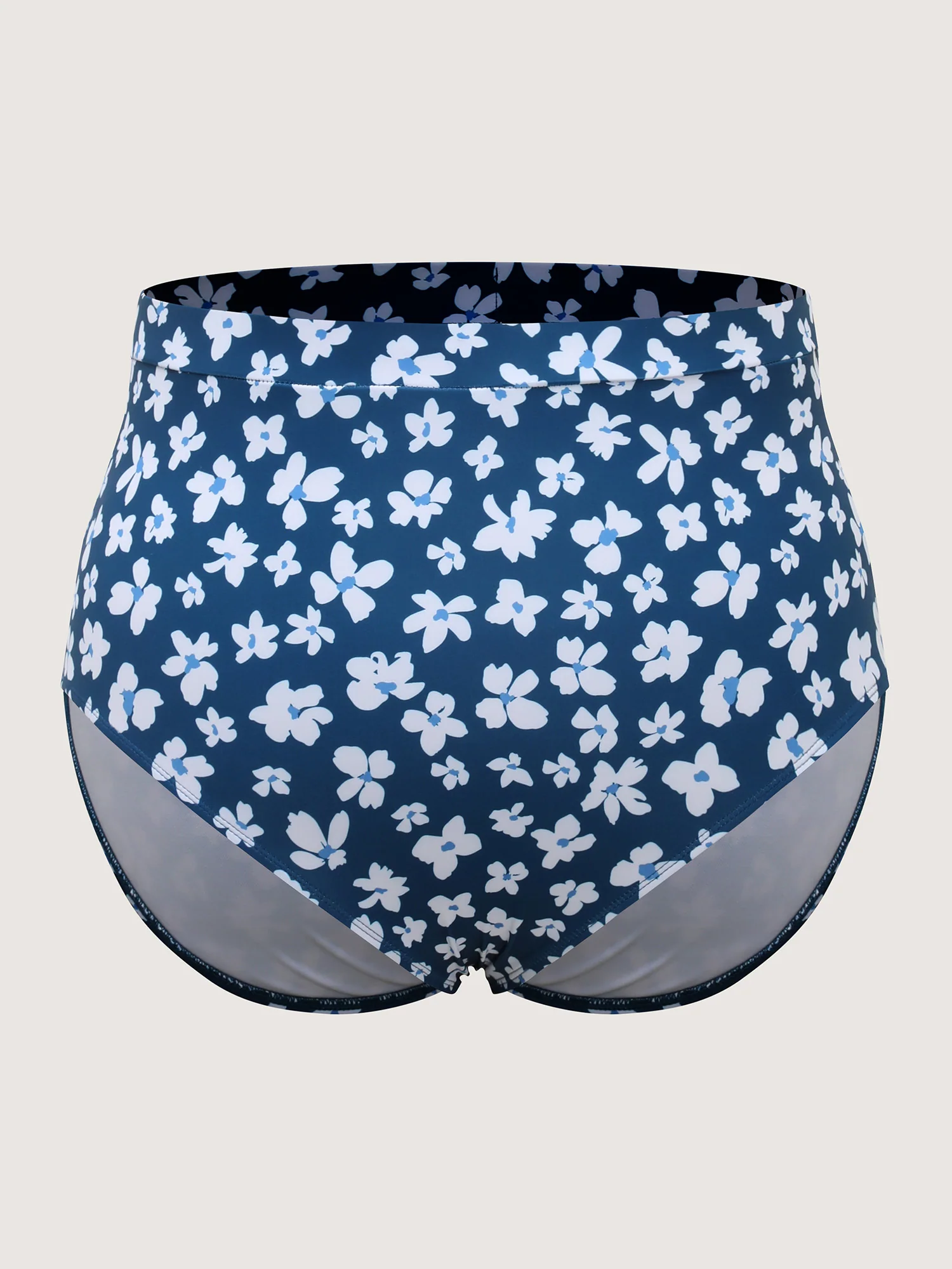 Floral Print Contrast Swim Dress - Image 7