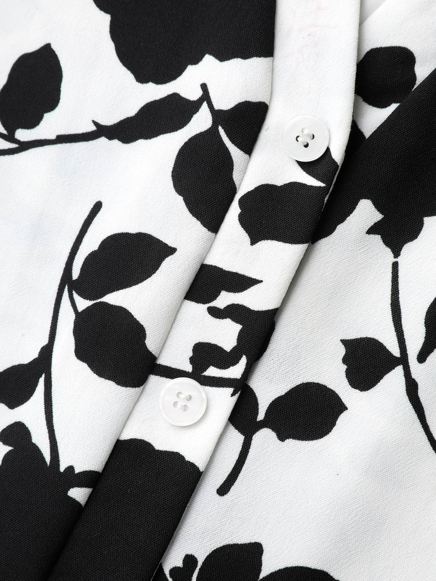 Floral Print Cut-Out Belted Midi Dress - Image 5