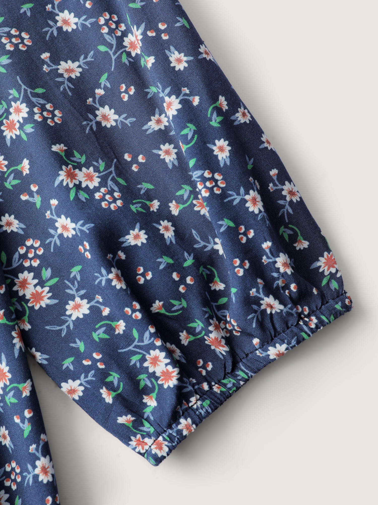 Floral Print Drawstring Bust-Ease Midi Dress - Image 5