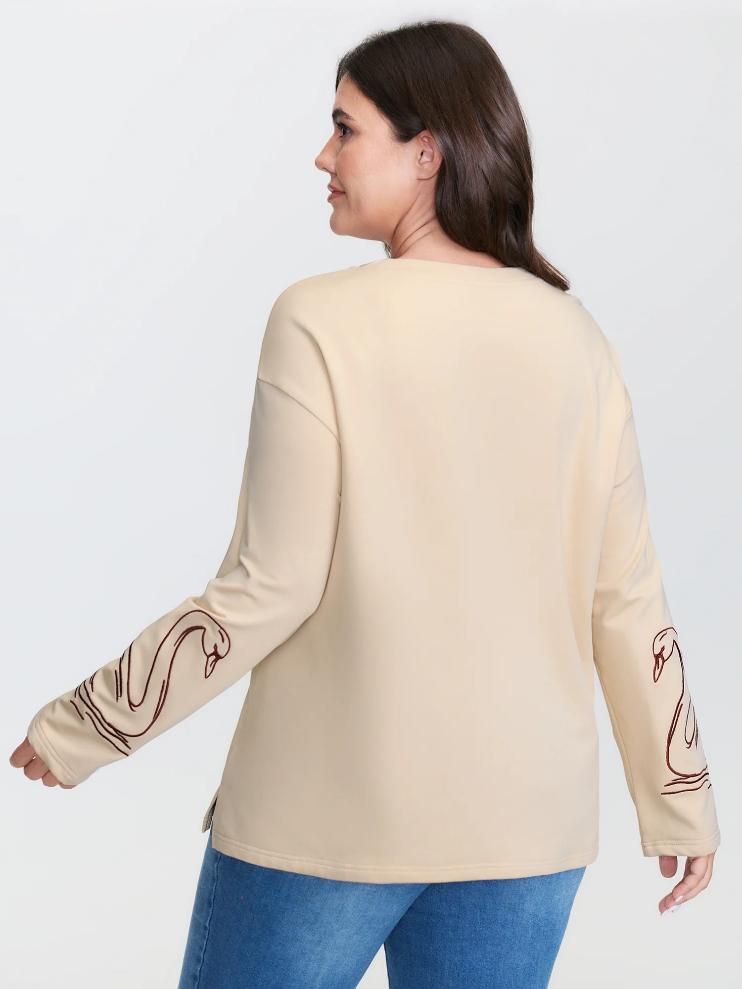 Floral Print Drop Shoulder T-Shirt - Image 5