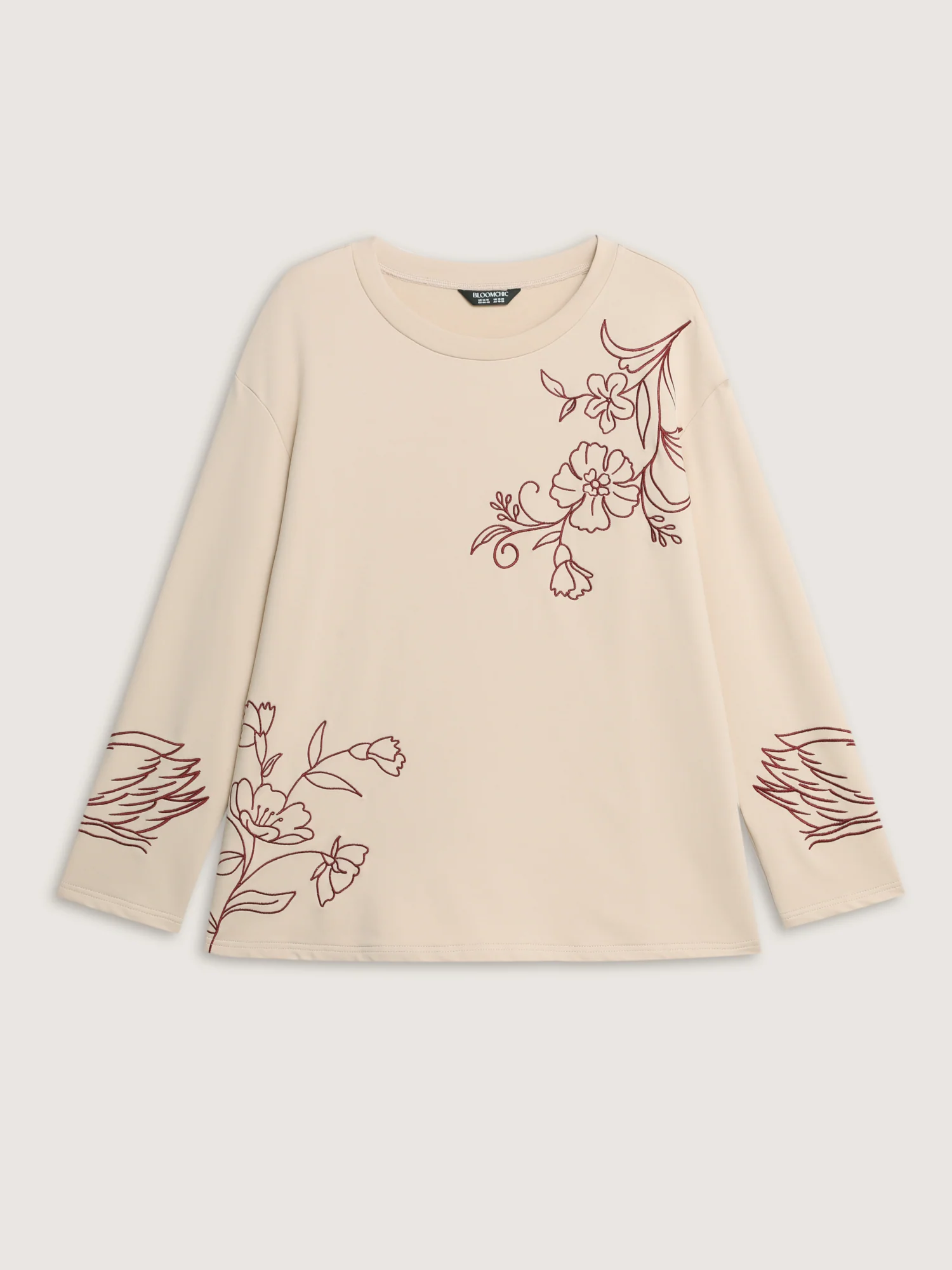Floral Print Drop Shoulder T-Shirt - Image 8