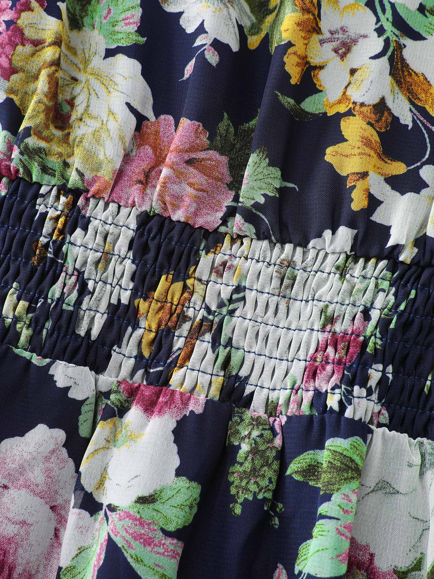 Floral Print Fishtail Hem Midi Dress - Image 6