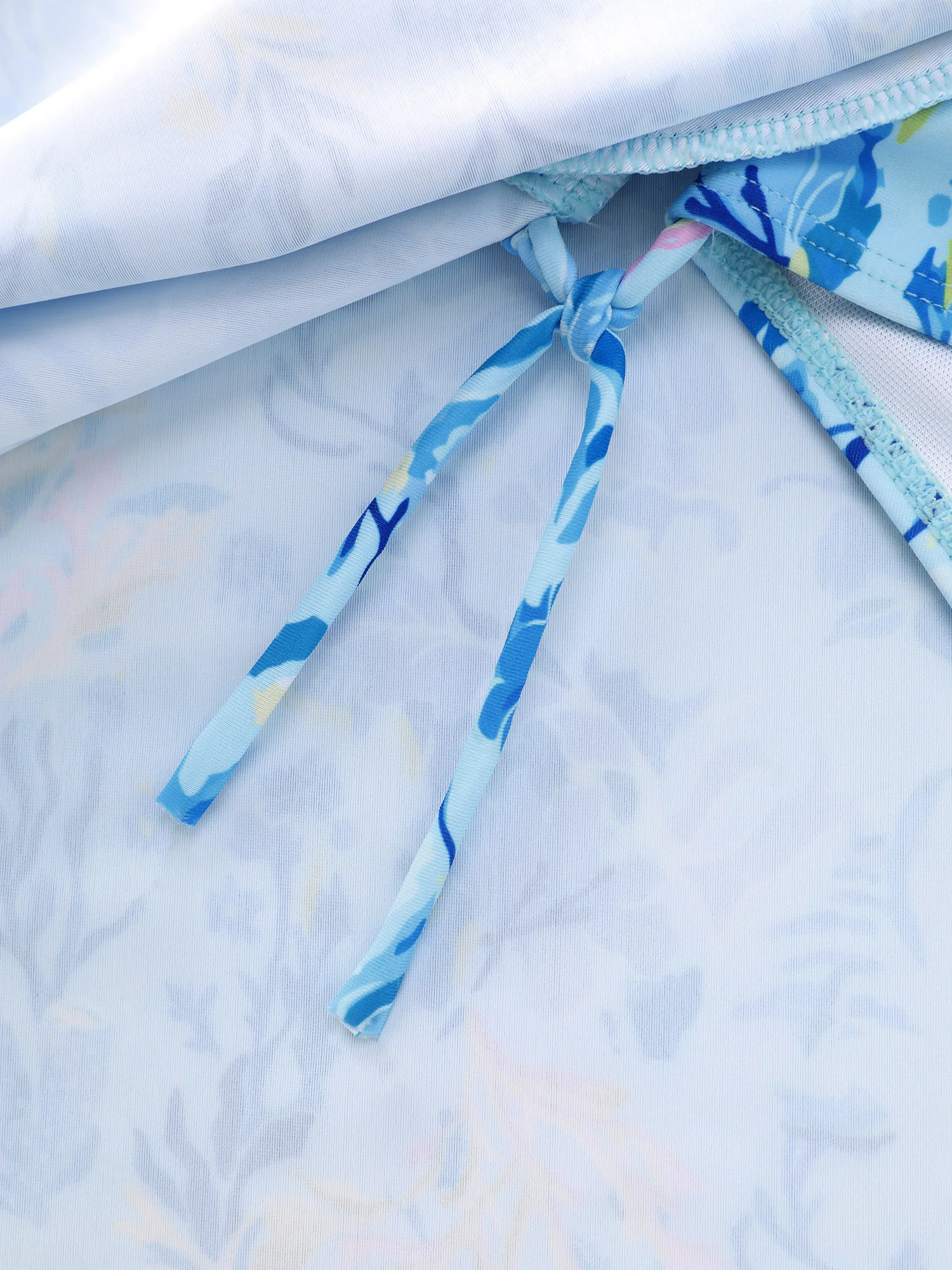 Ocean Print Pockets Swim Dress - Image 8