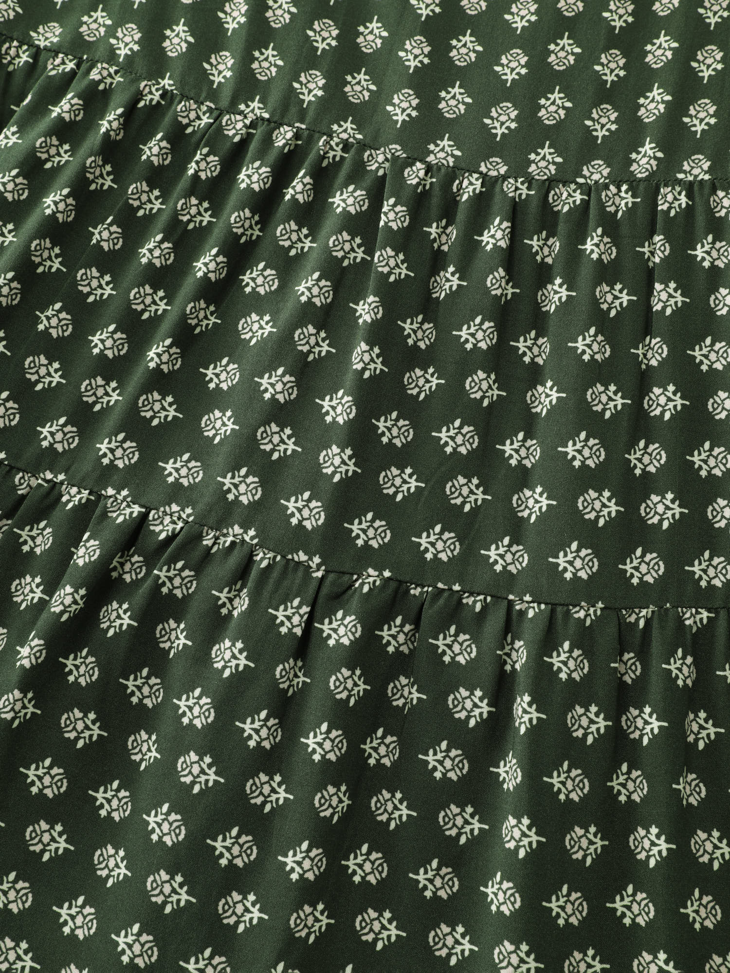 Floral Print Flared Layered Blouse - Image 5