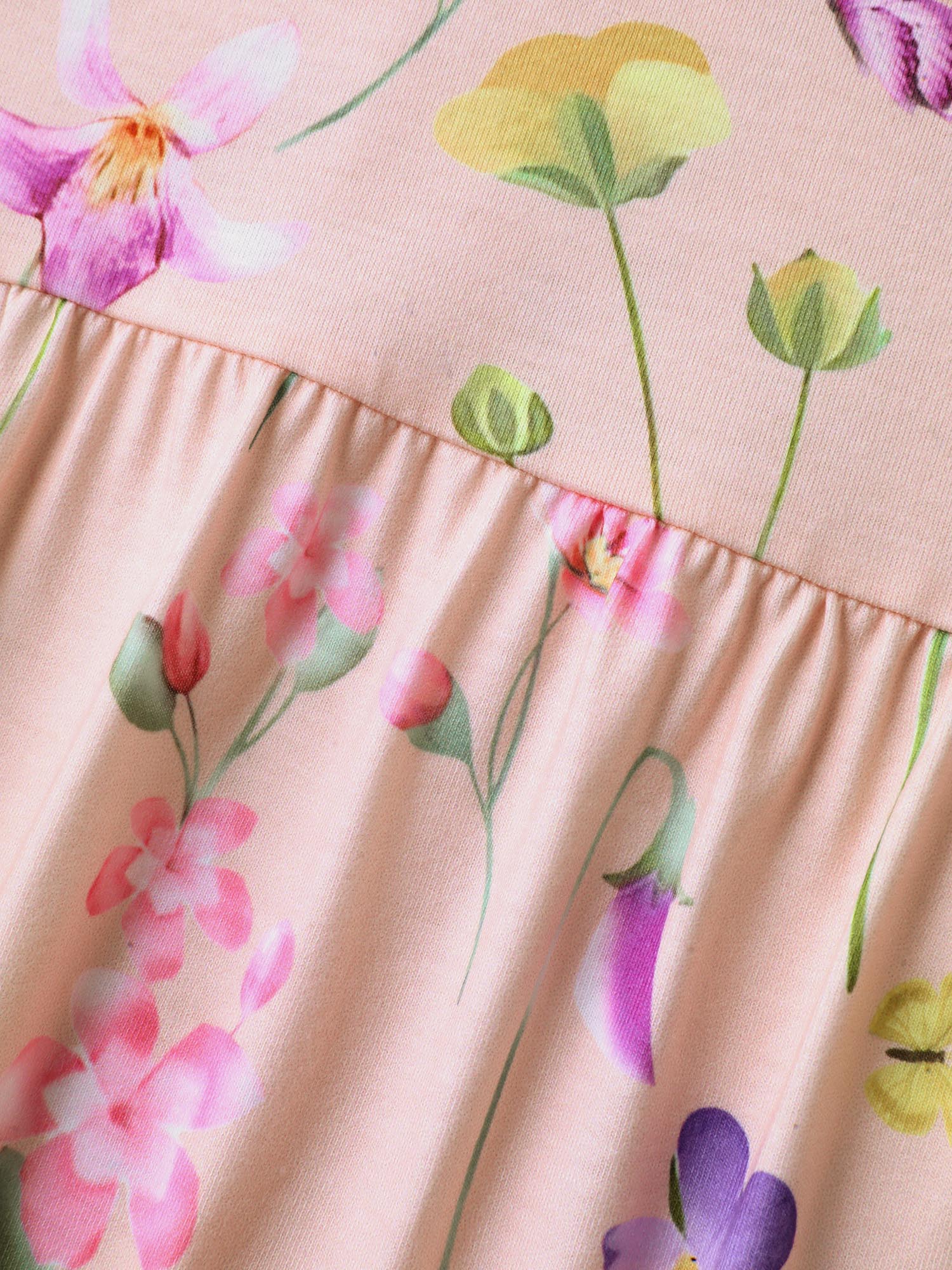 Floral Print Flowy Pleated Tank Top - Image 5