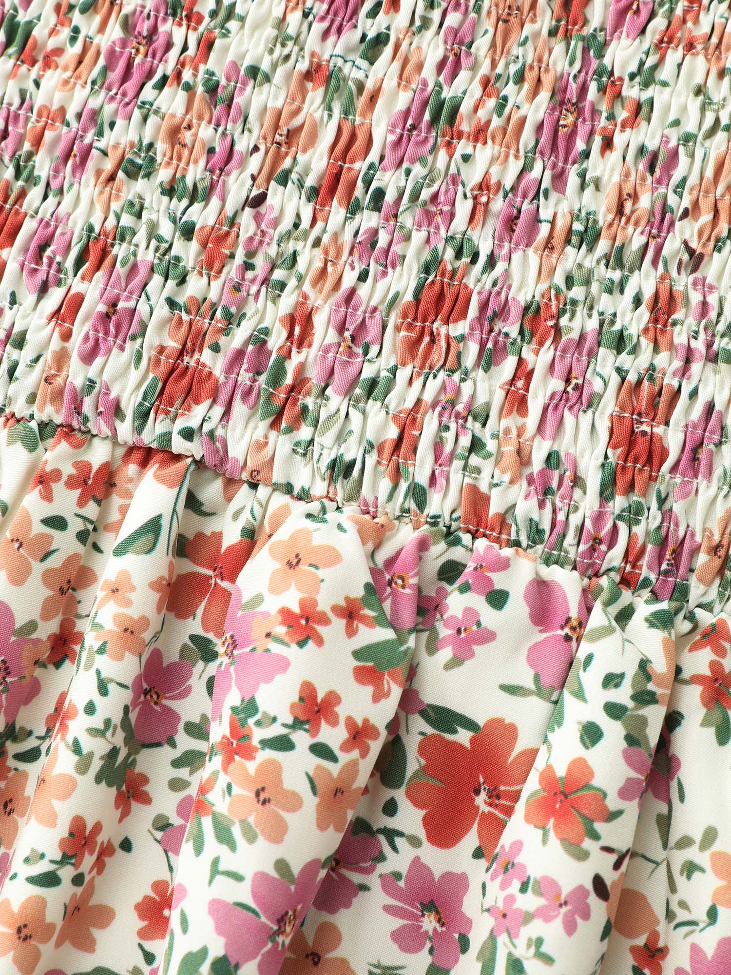 Floral Print Halter Neckline Flowy Maxi Dress - Image 6