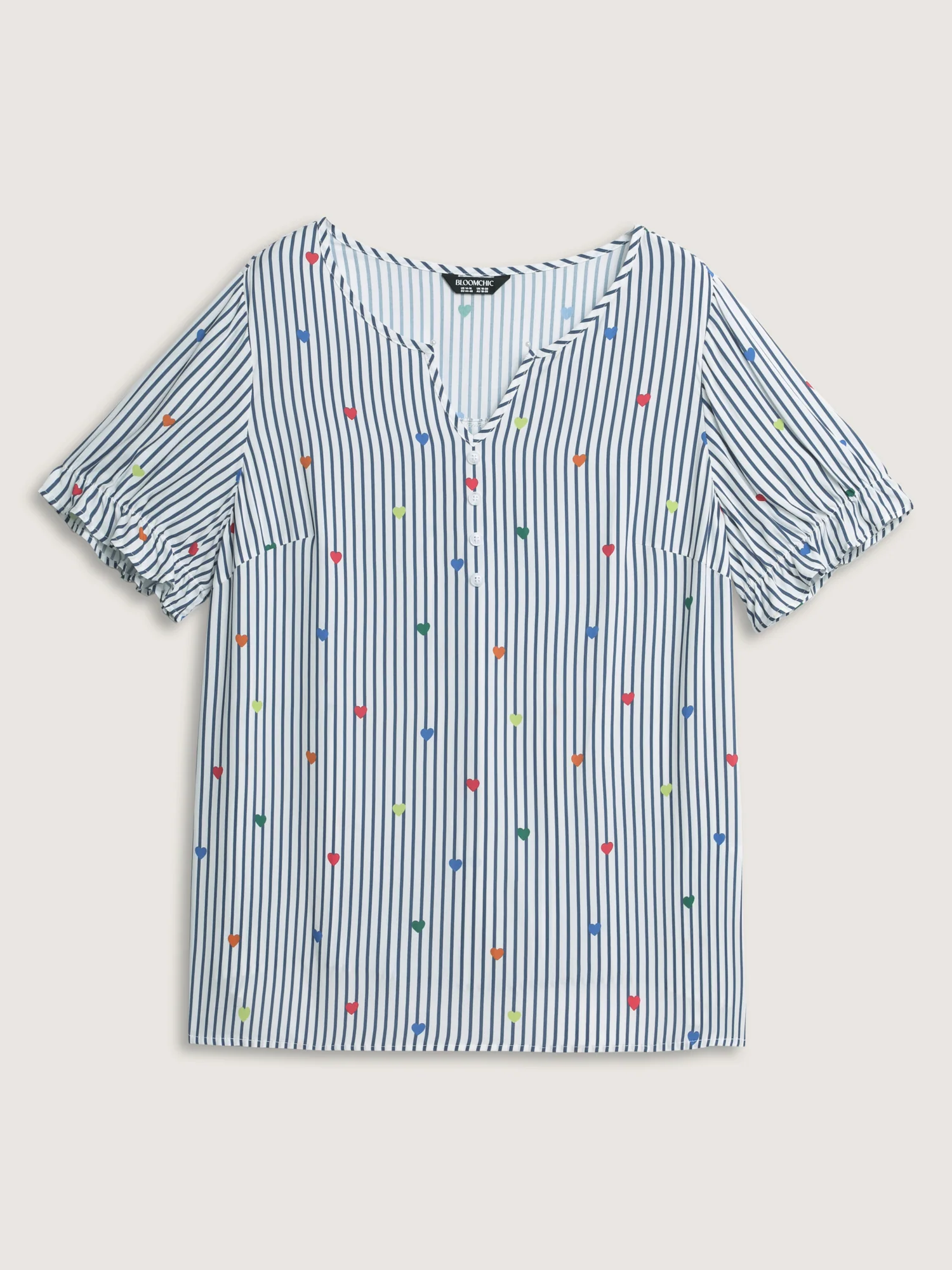 Floral Print Notched Collar Blouse - Image 7