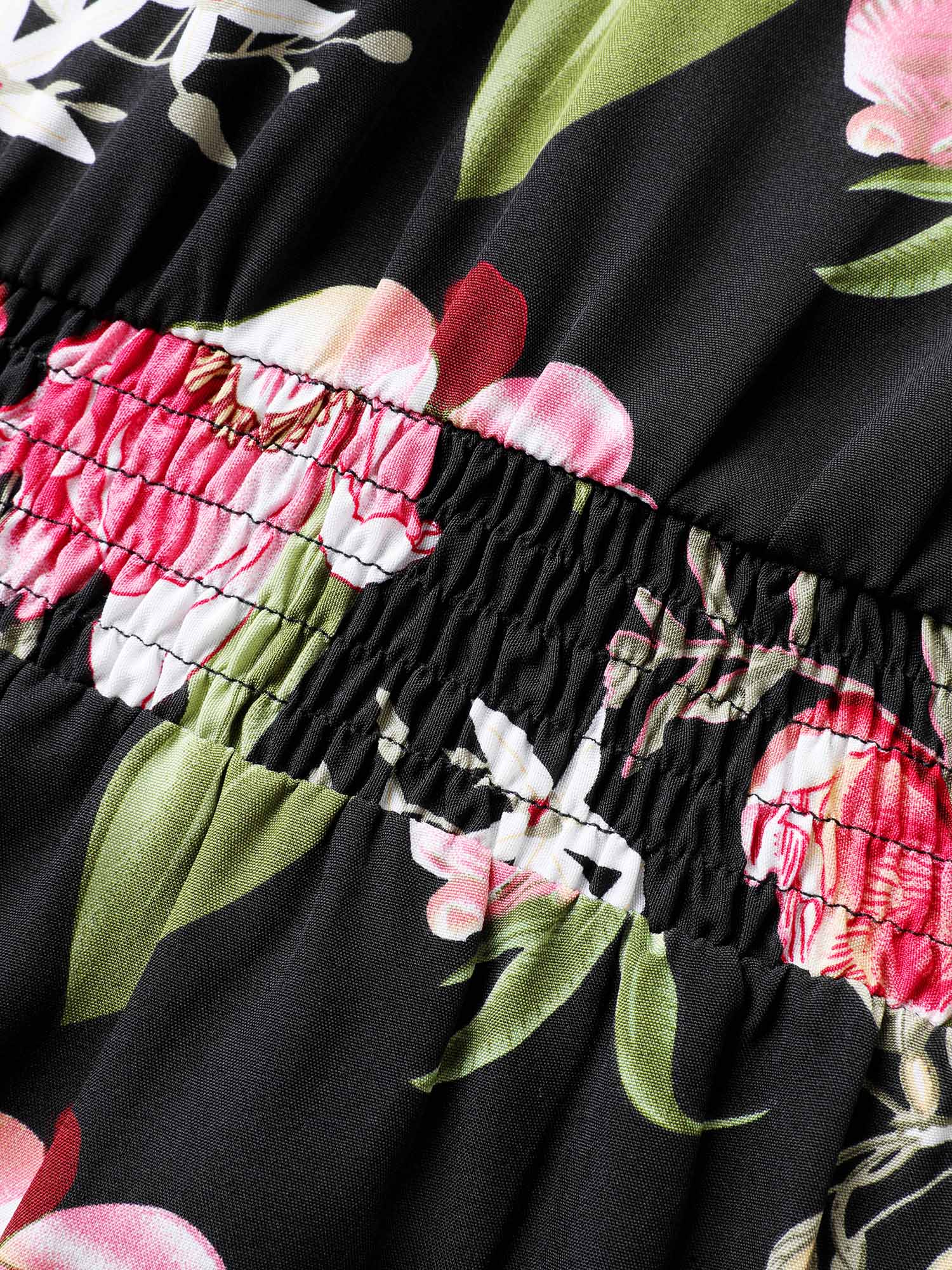 Floral Print Off-Shoulder Wide-Leg Jumpsuit - Image 7