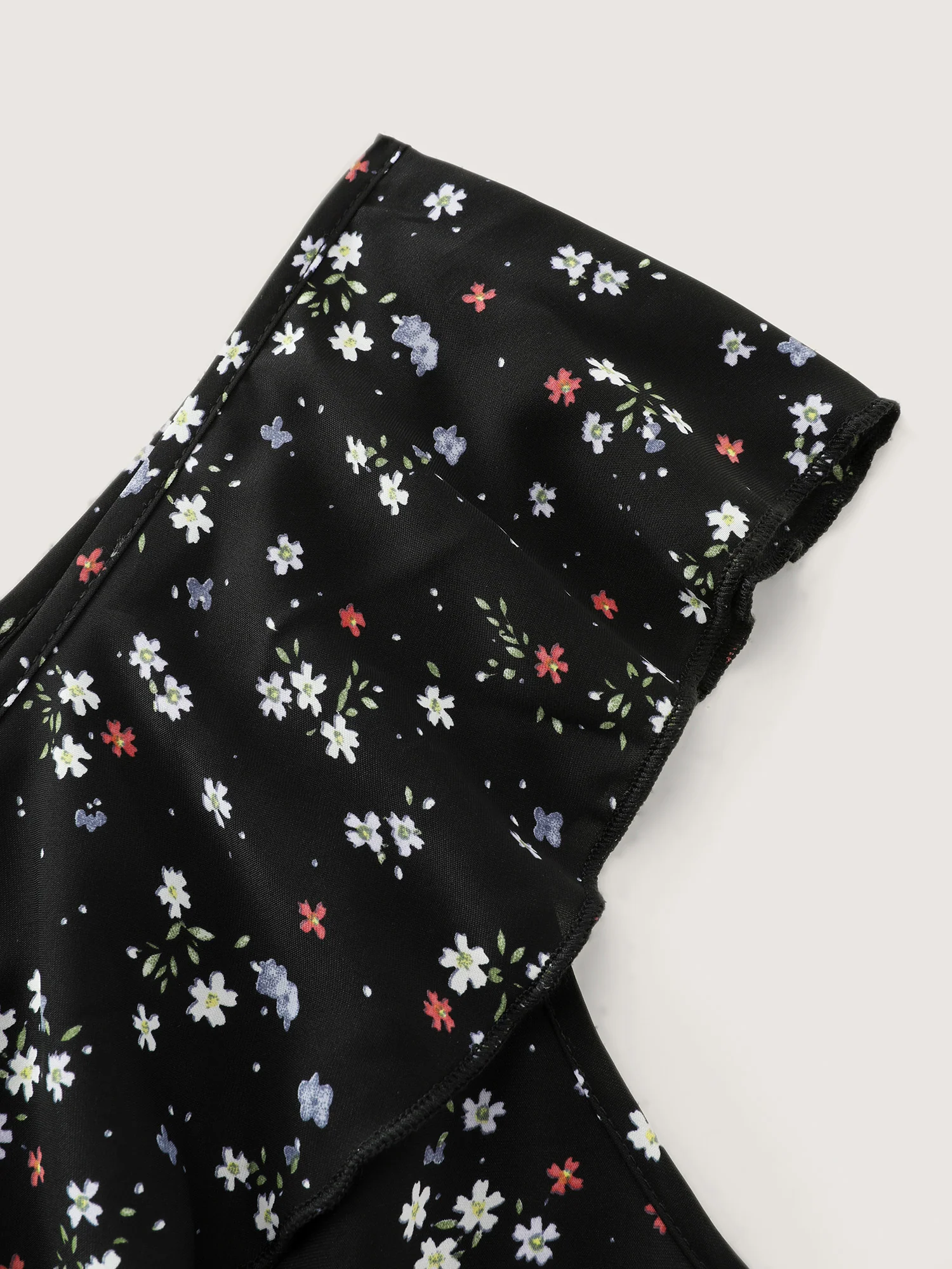 Floral Print One-Shoulder Ruffled Jumpsuit - Image 5