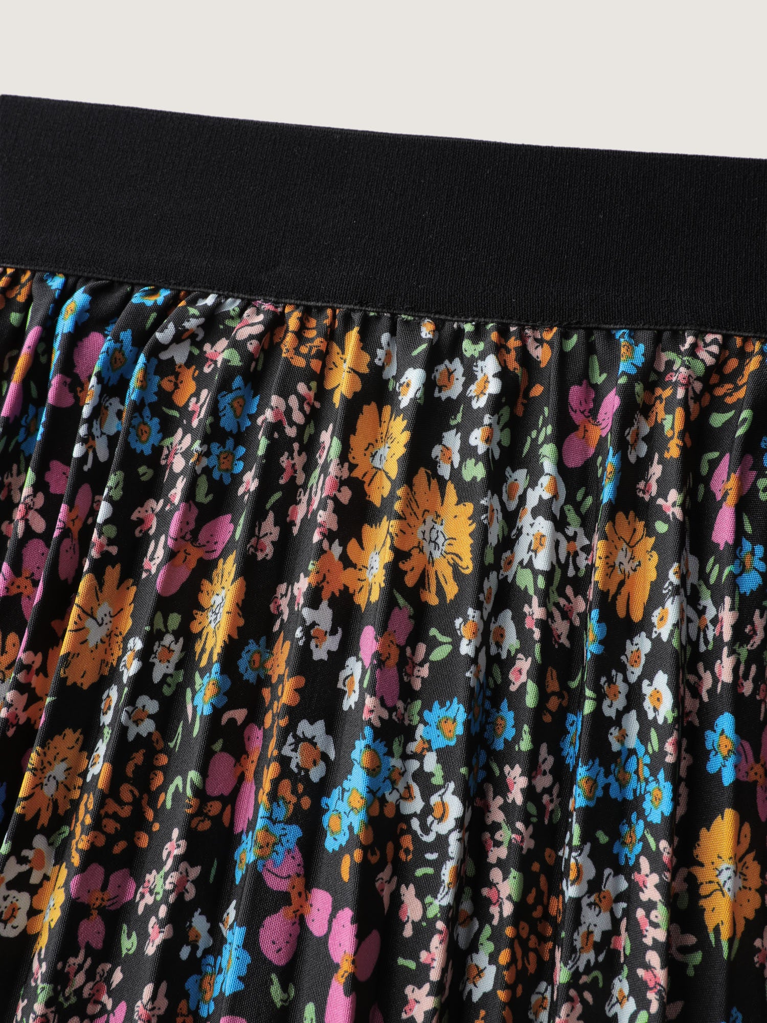 Floral Print Pleated Maxi Skirt - Image 5