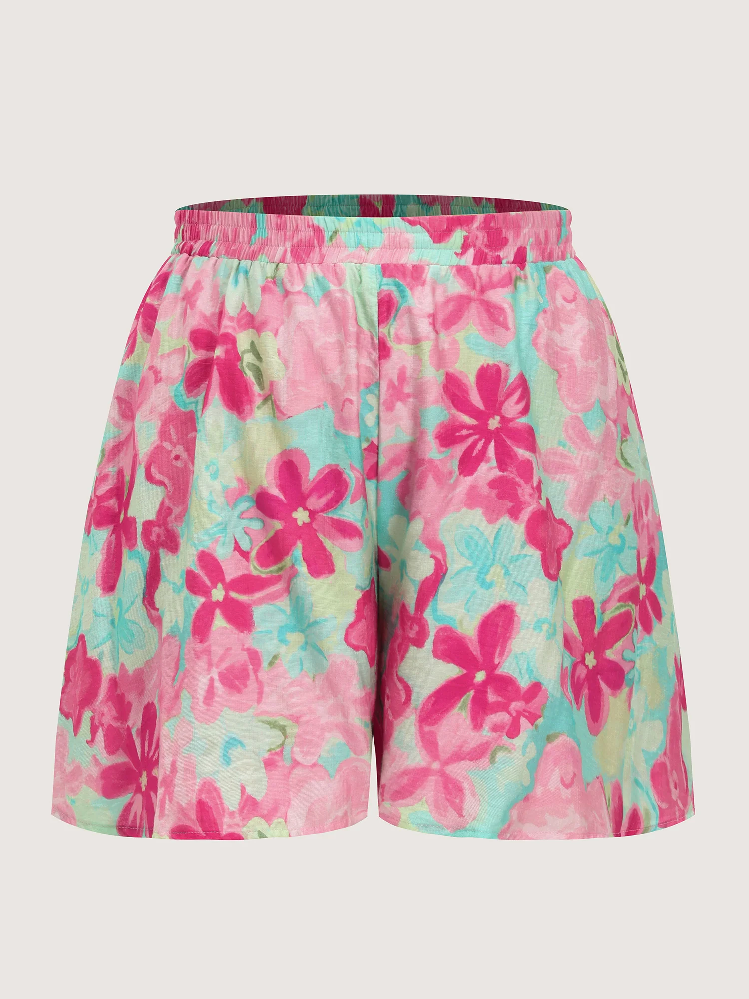 Floral Print Pleated Shorts - Image 8