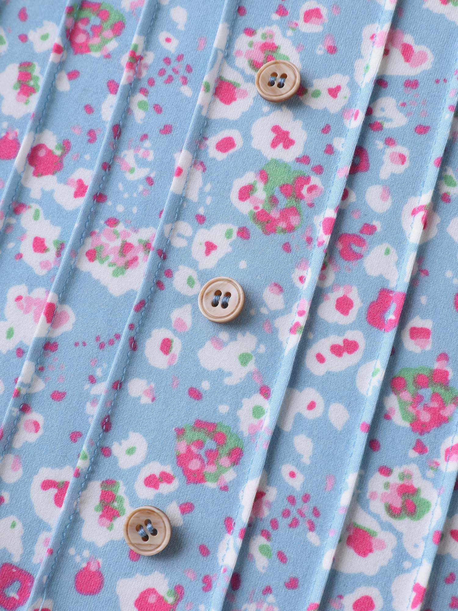 Floral Print Plicated Detail T-Shirt - Image 10