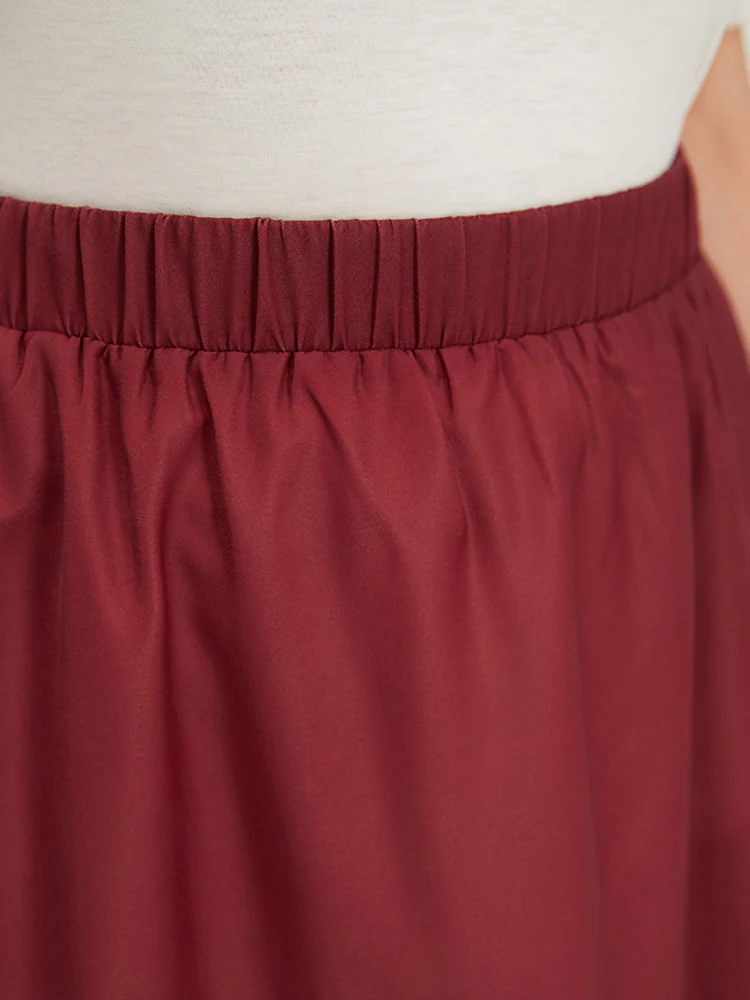 Floral Print Pocket Flutter Hem Skirt - Image 8