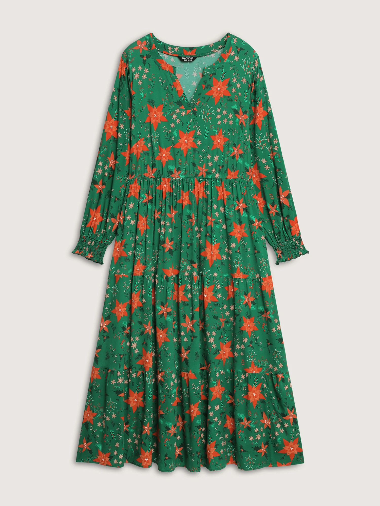 Floral Print Pockets Flowy Maxi Dress - Image 8