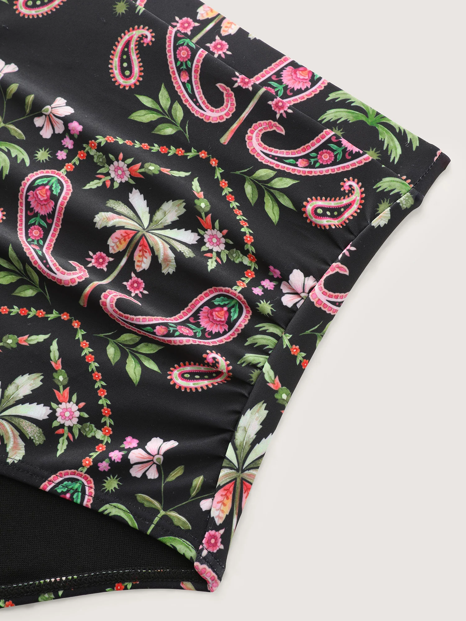 Floral Print Pockets Flowy Swim Dress - Image 5