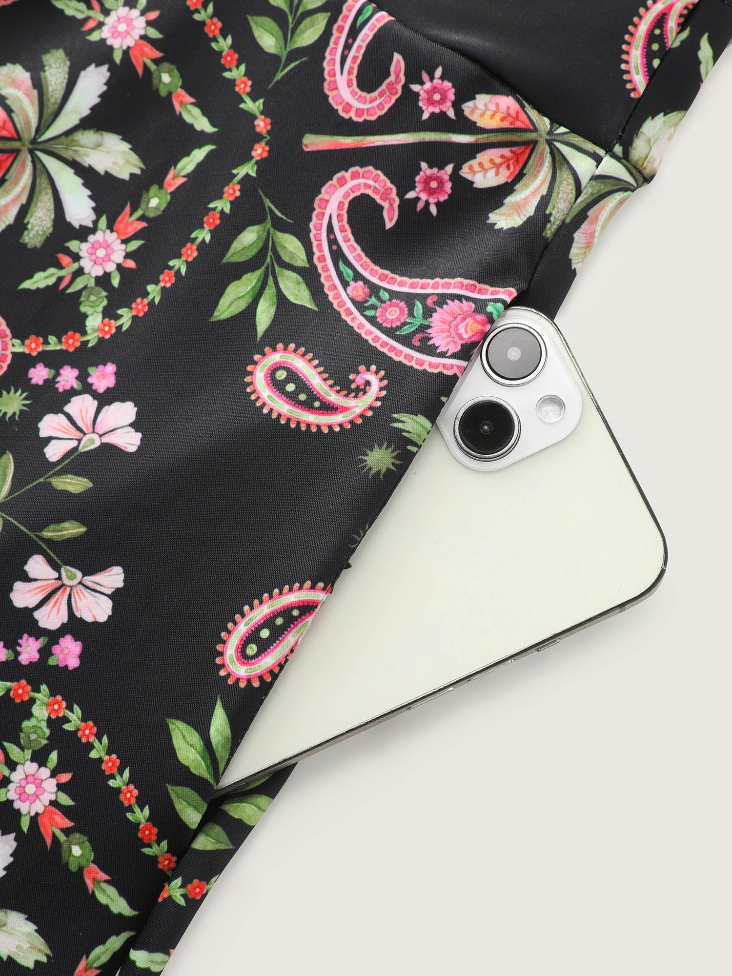 Floral Print Pockets Flowy Swim Dress - Image 7