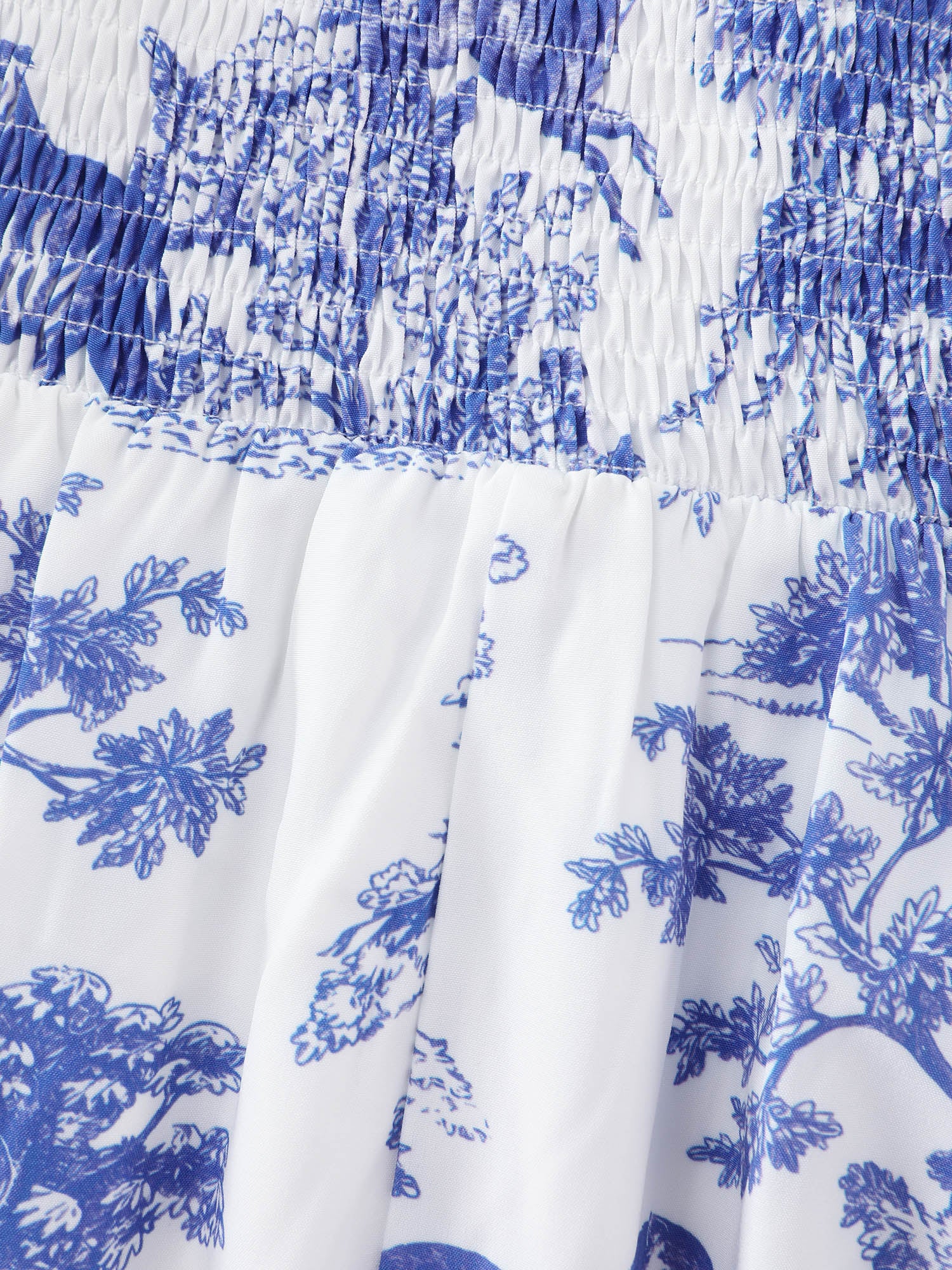 Floral Print Pockets Stretchy Waist Midi Dress - Image 5
