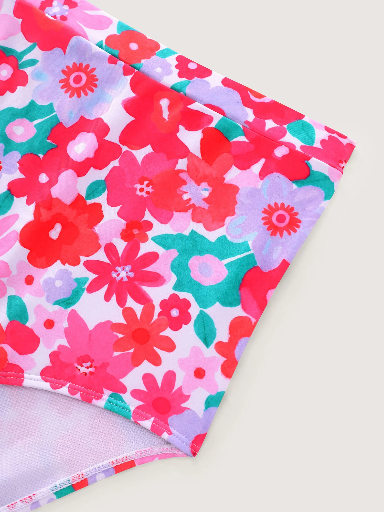 Floral Print Pockets Swim Dress - Image 10