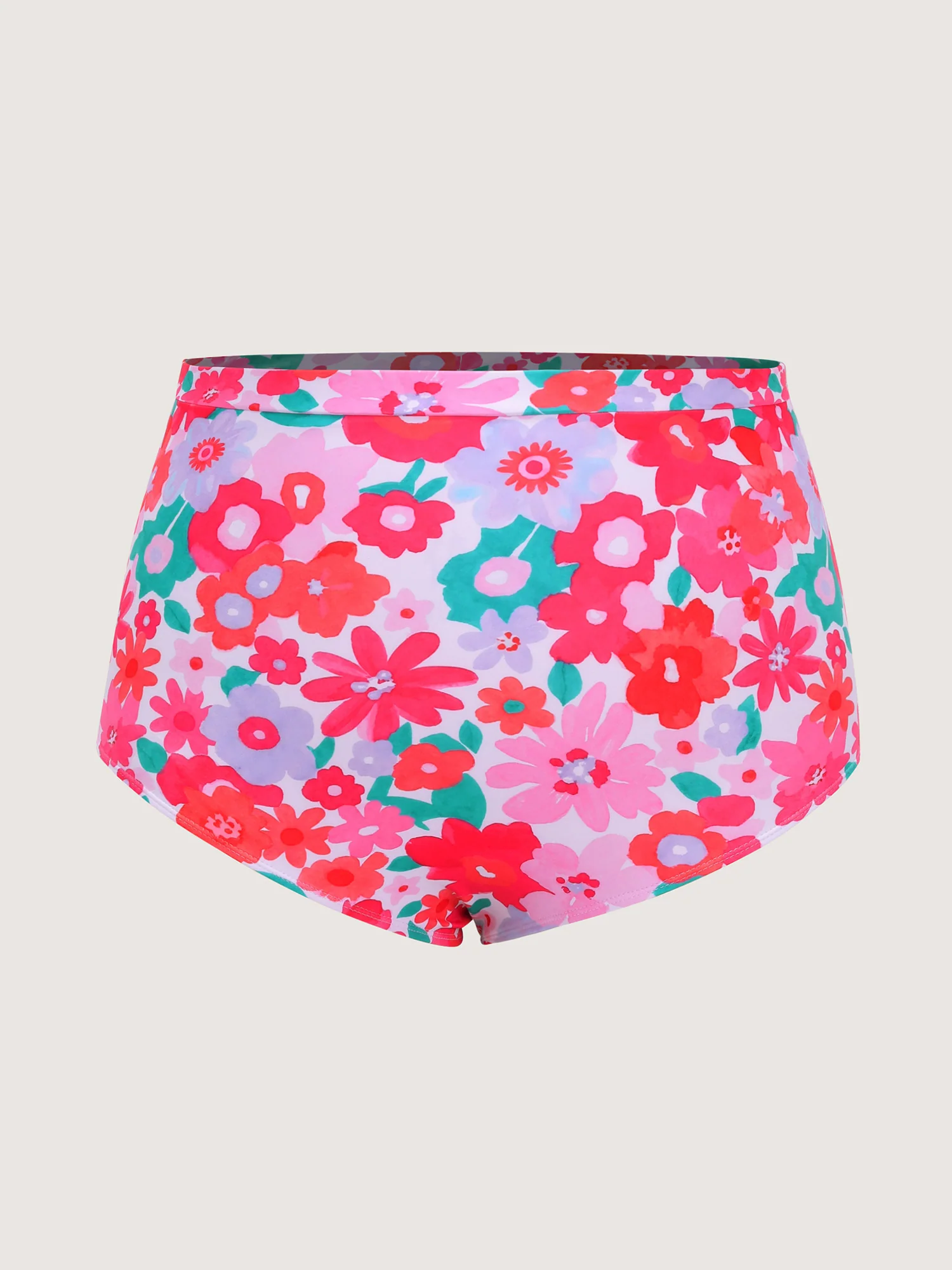 Floral Print Pockets Swim Dress - Image 7