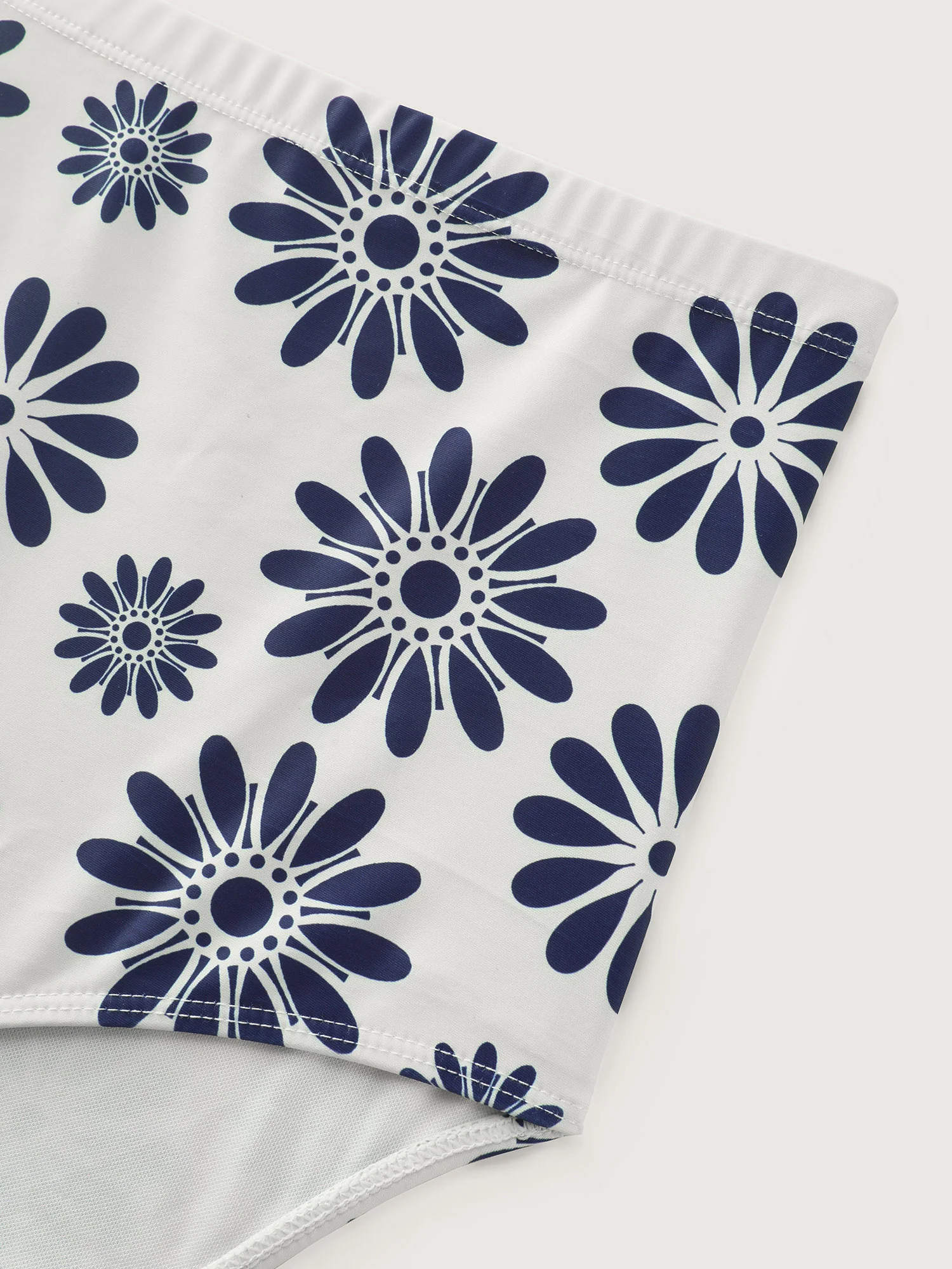 Floral Print Pockets Twist Swim Dress - Image 11