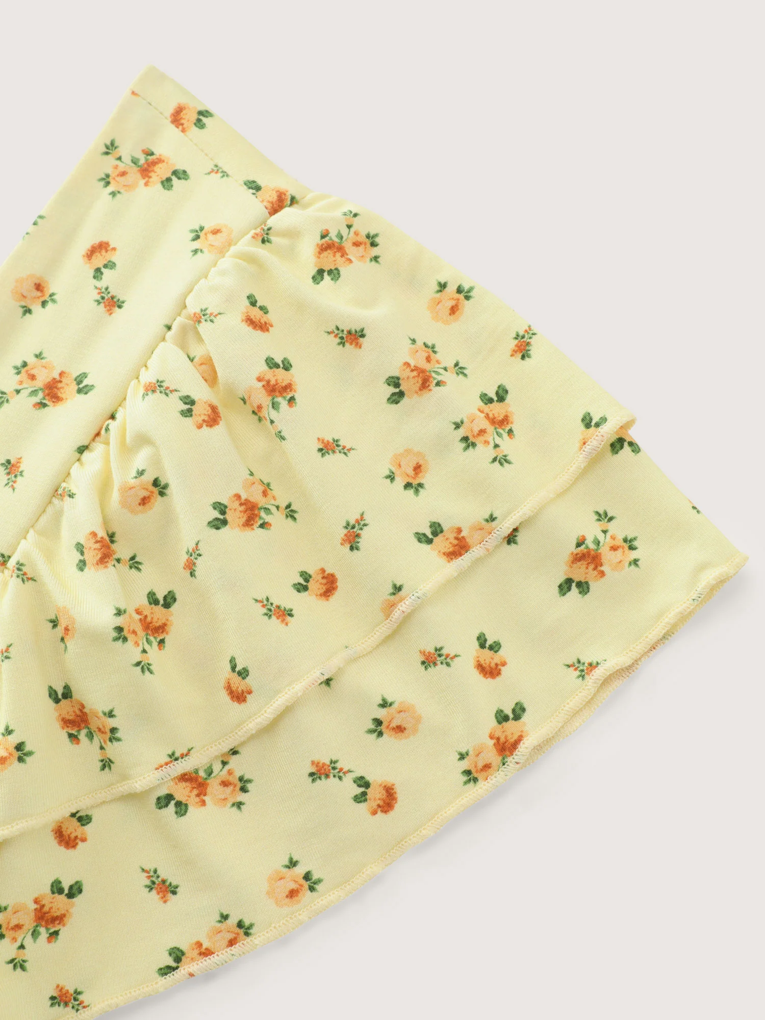 Floral Print Ruched Bodice Knit Top - Image 6
