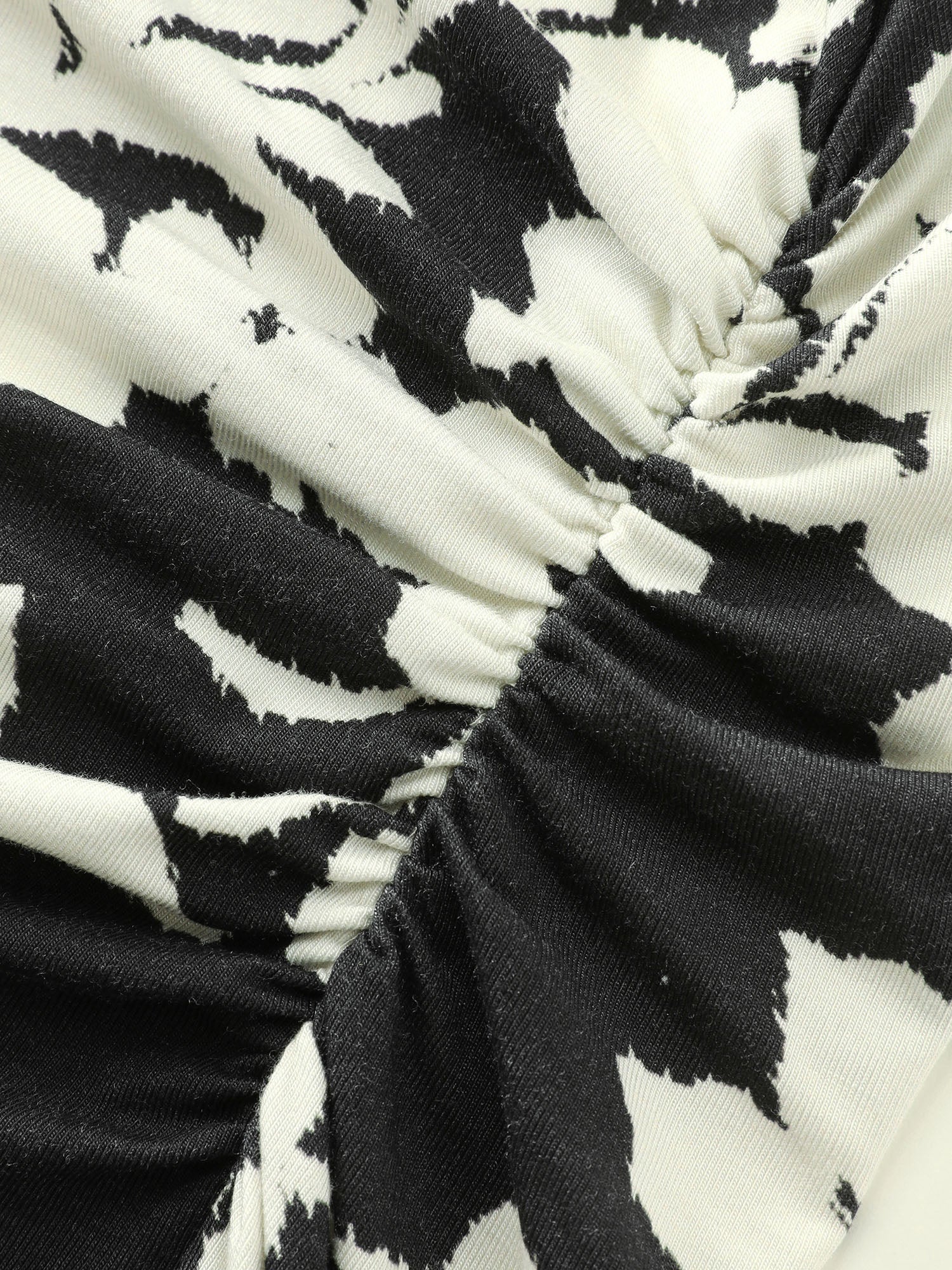 Supersoft Floral Print Ruched T-Shirt - Image 6
