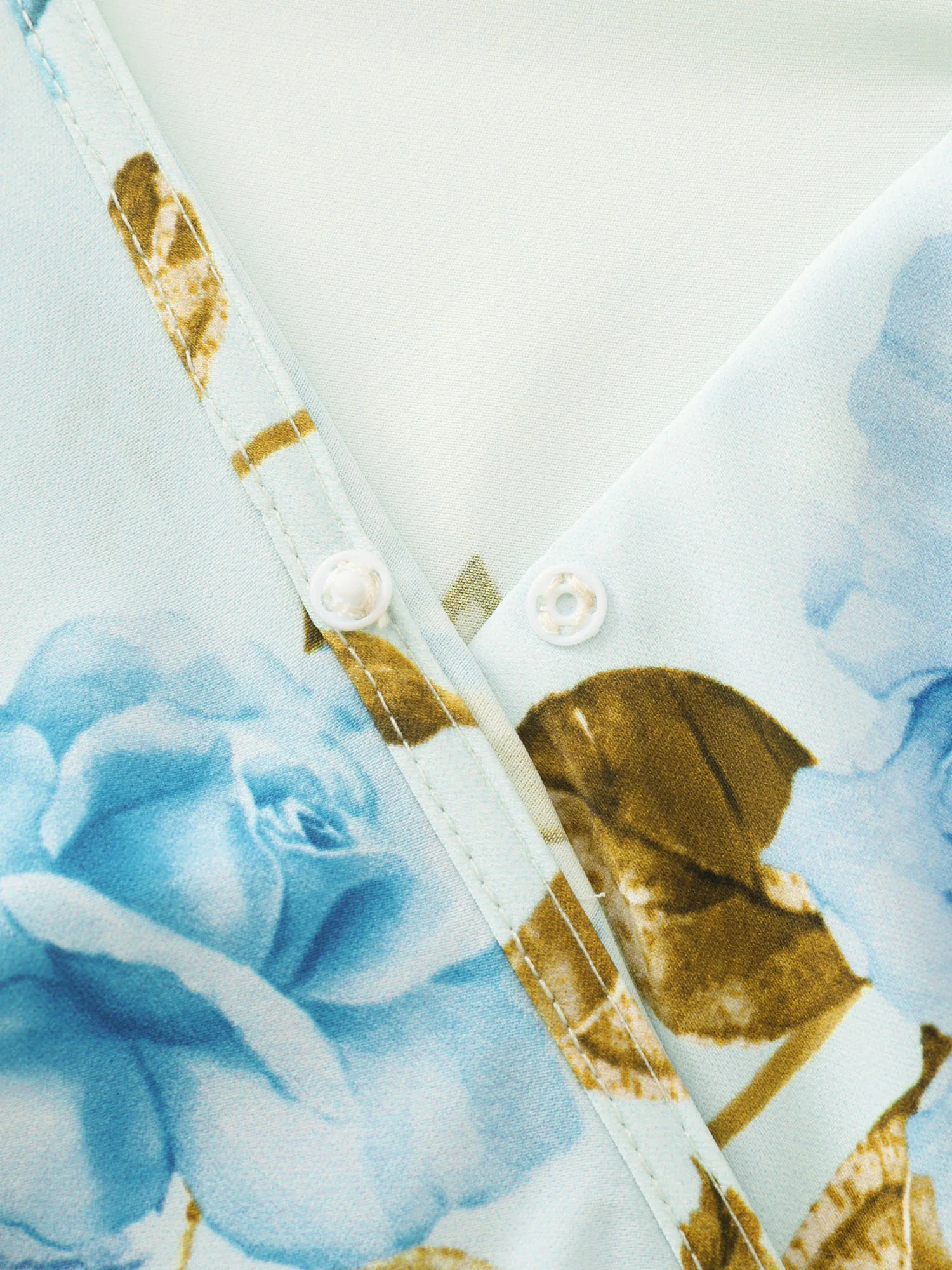 Floral Print Ruffled Cold-Shoulder Midi Dress - Image 5