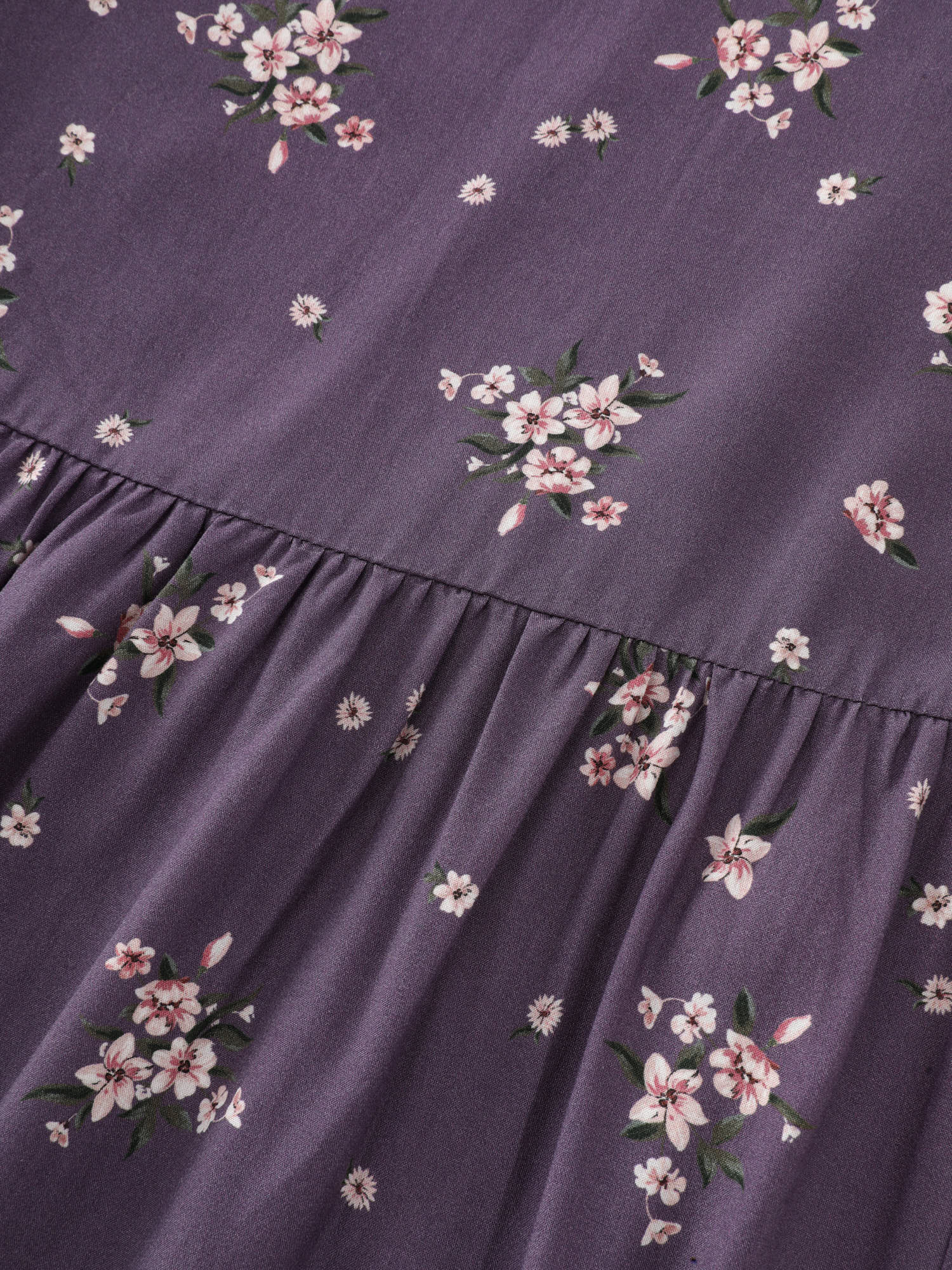 Floral Print Ruffled Hem Pants - Image 7