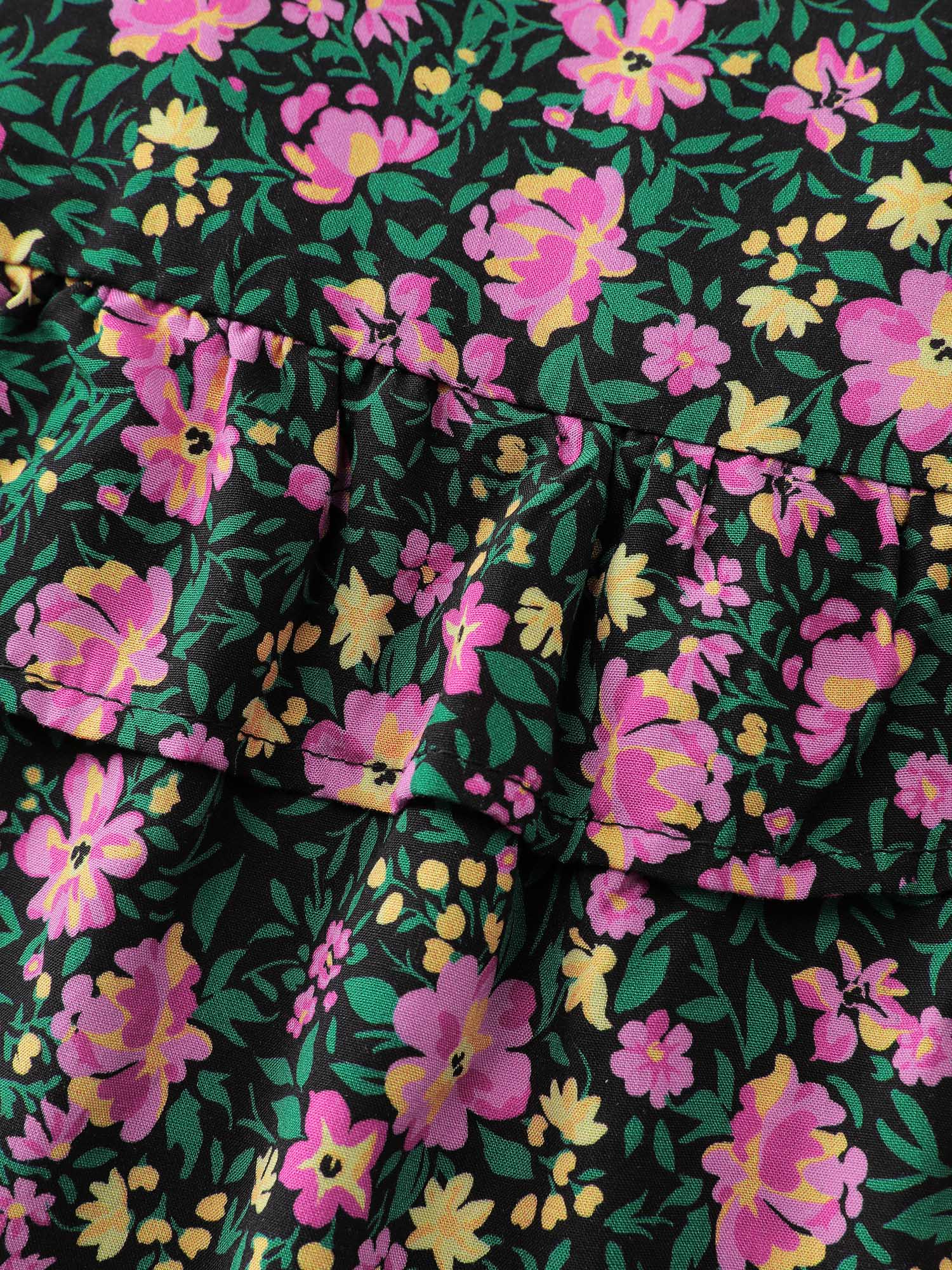 Floral Print Ruffled Tiered Maxi Dress - Image 6