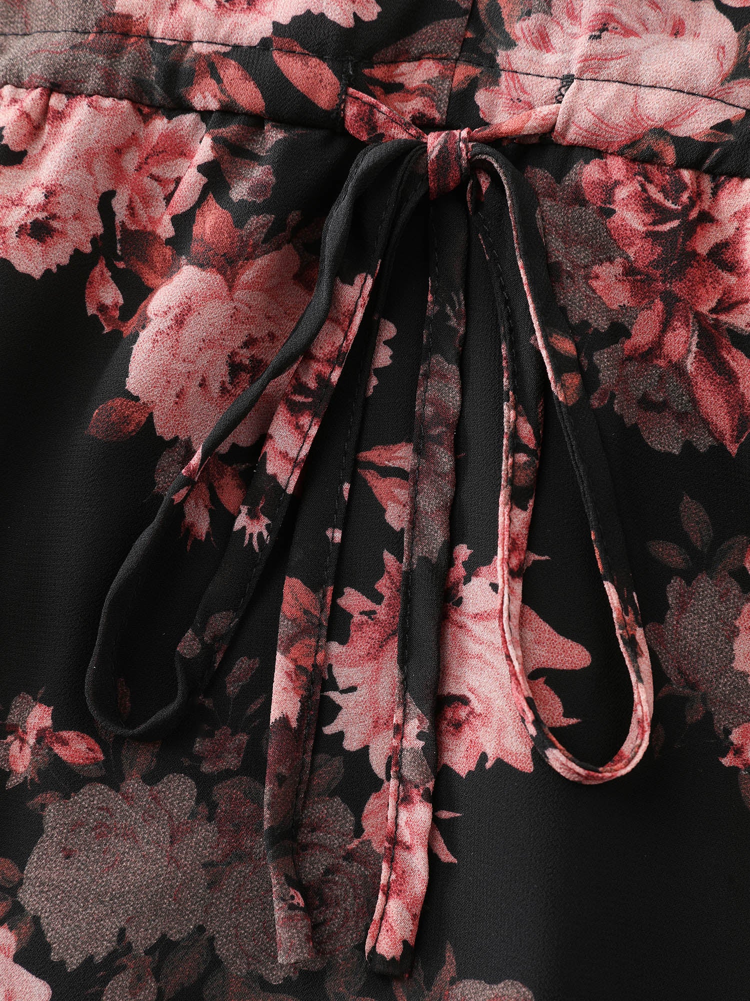Floral Print Sheer Ruffled Blouse - Image 5