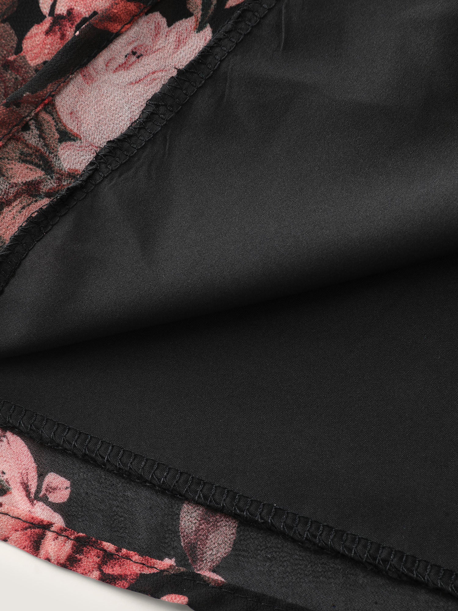 Floral Print Sheer Ruffled Blouse - Image 6