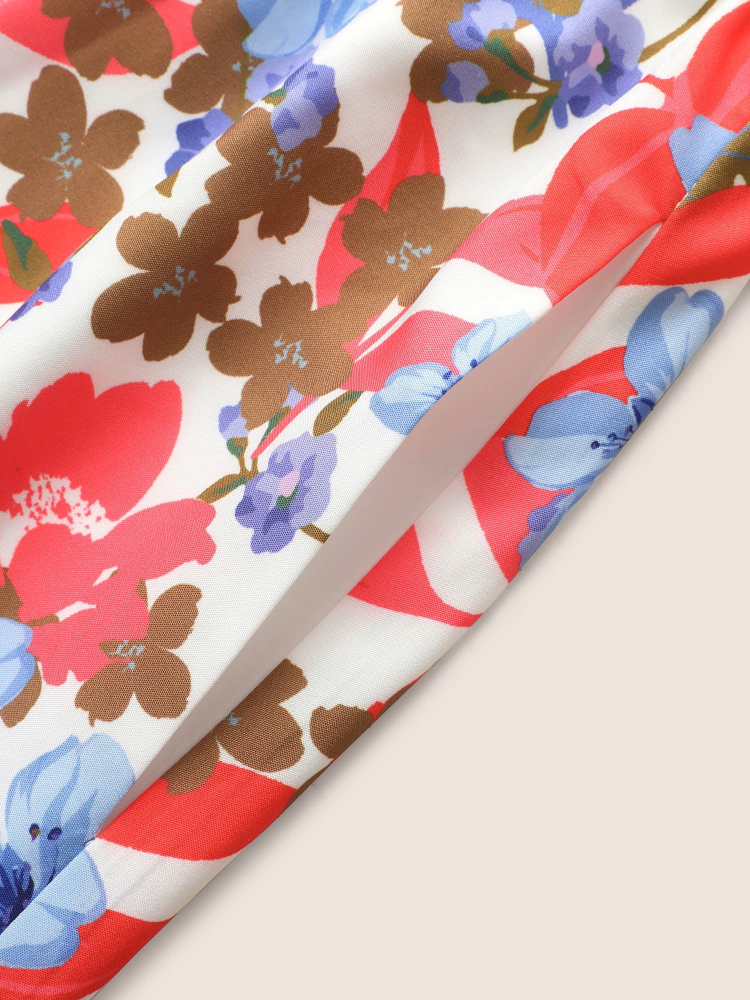 Floral Print Shirred Cami Midi Dress - Image 6