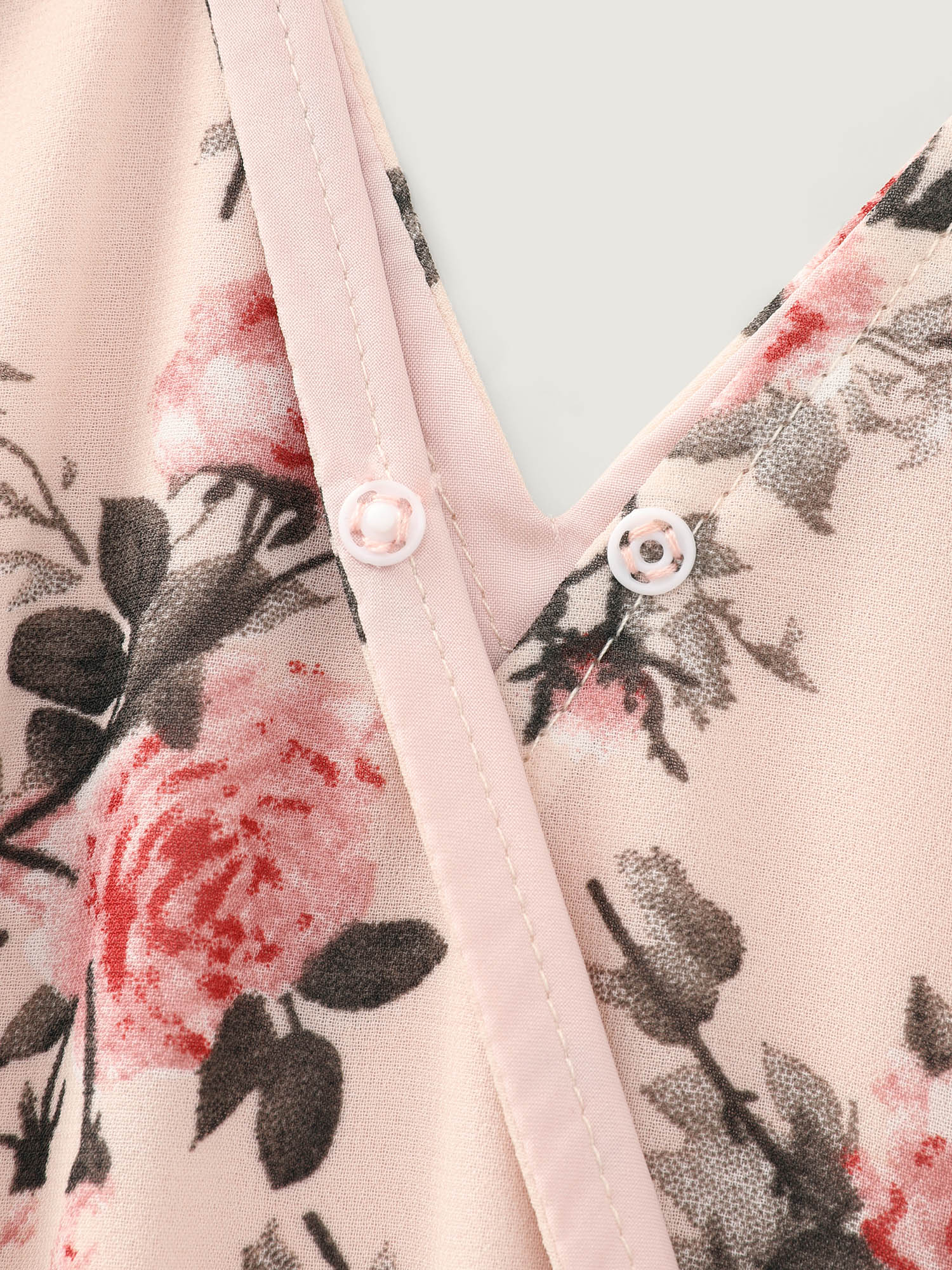 Floral Print Shirred Waist Maxi Dress - Image 7