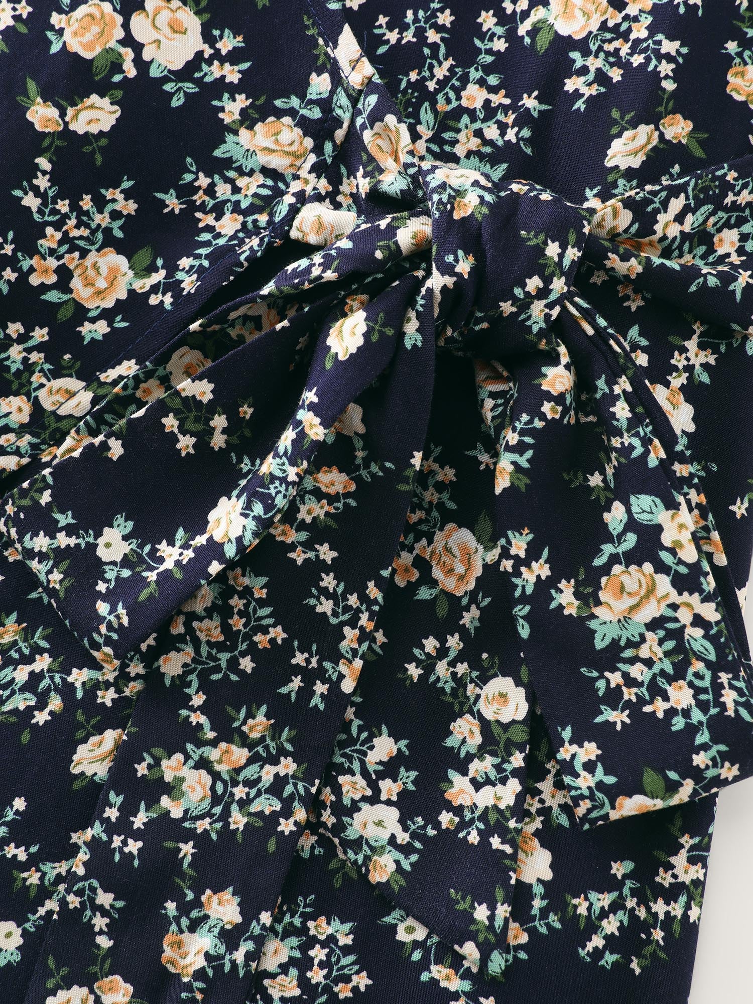 Floral Print Side-Tie Rayon Tank Top - Image 7