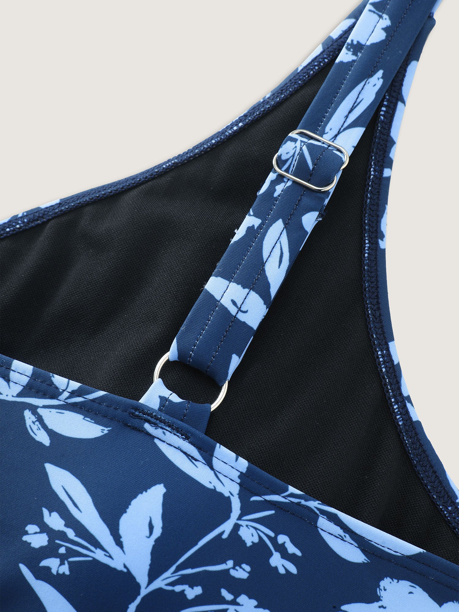 Floral Print Side-Tie Swim Dress - Image 7
