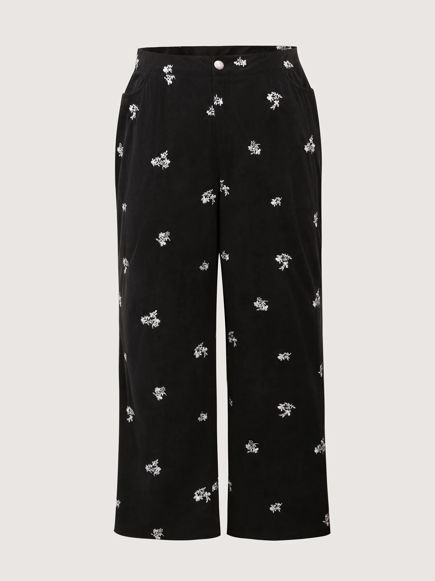 Floral Print Slit Hem Flared Pants - Image 8