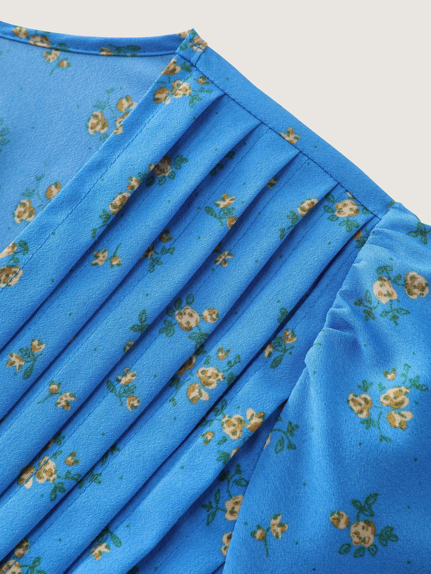 Floral Print Split Side Midi Dress - Image 5