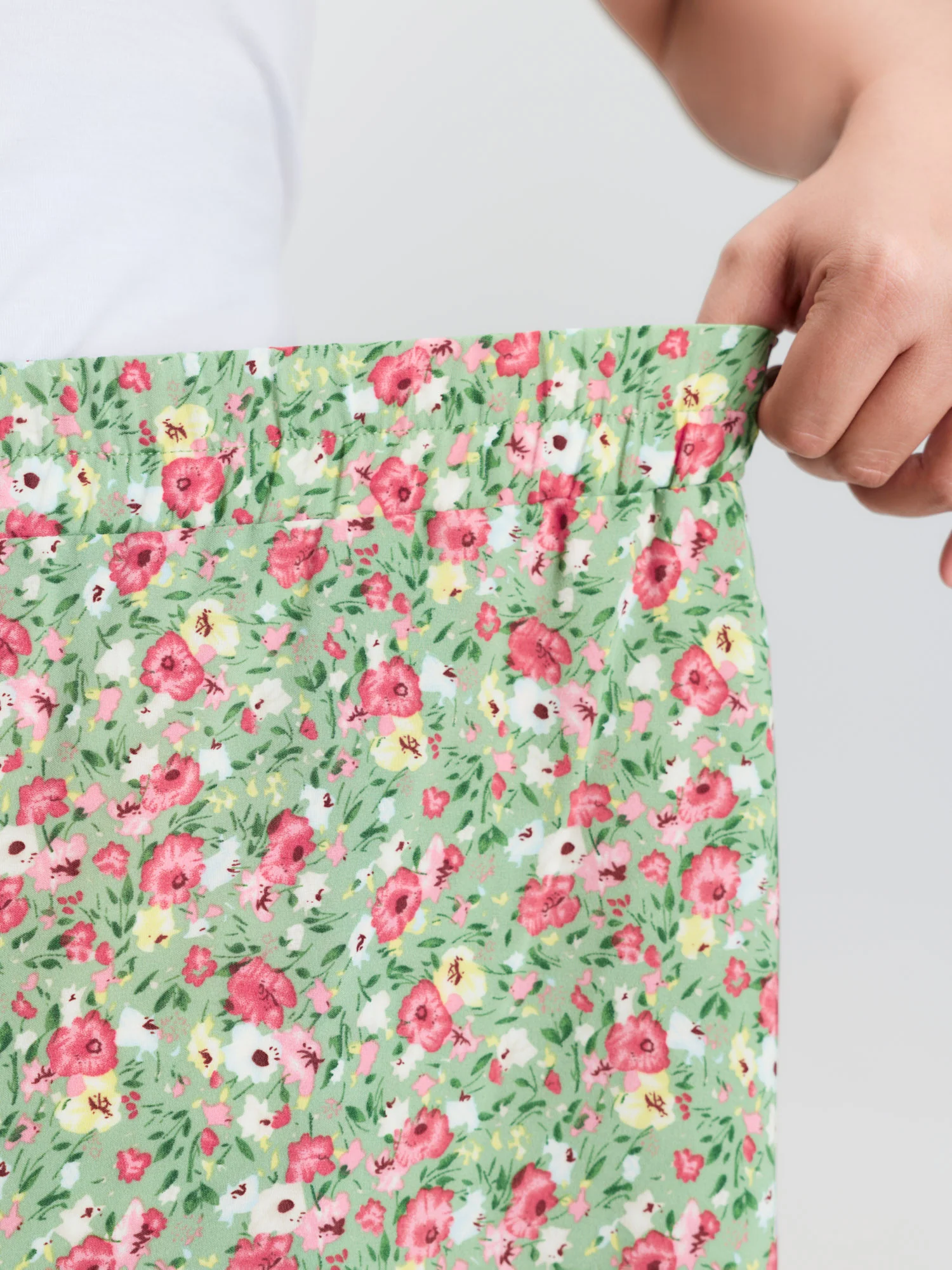 Floral Print Split Side Tiered Maxi Skirt - Image 4