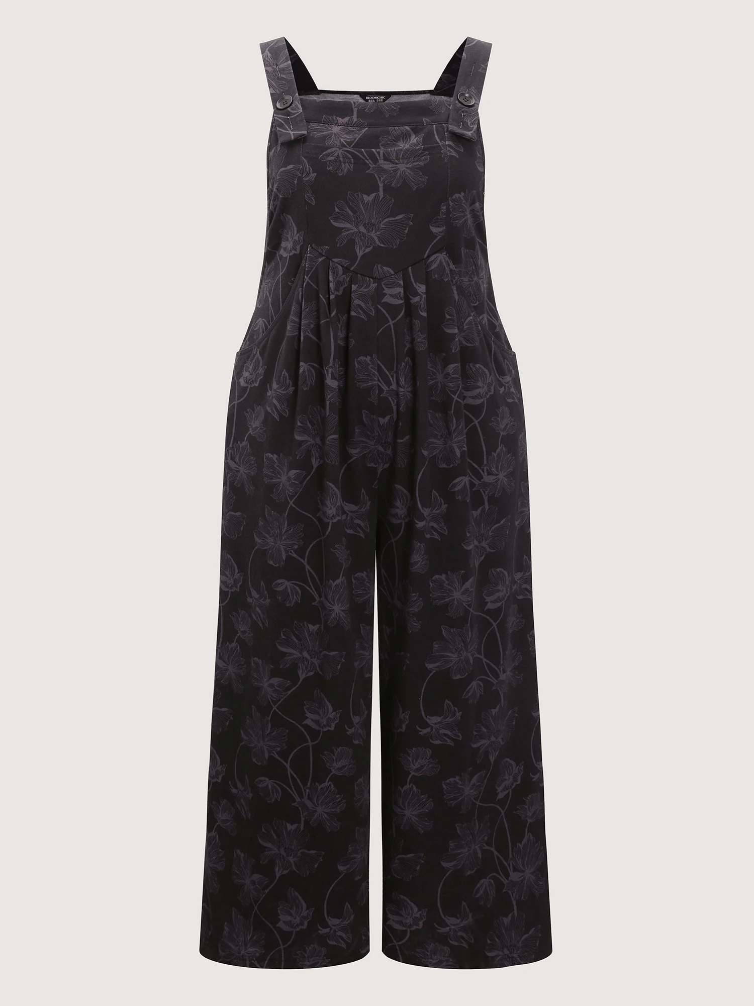 Floral Print Square Neckline Jumpsuit - Image 7