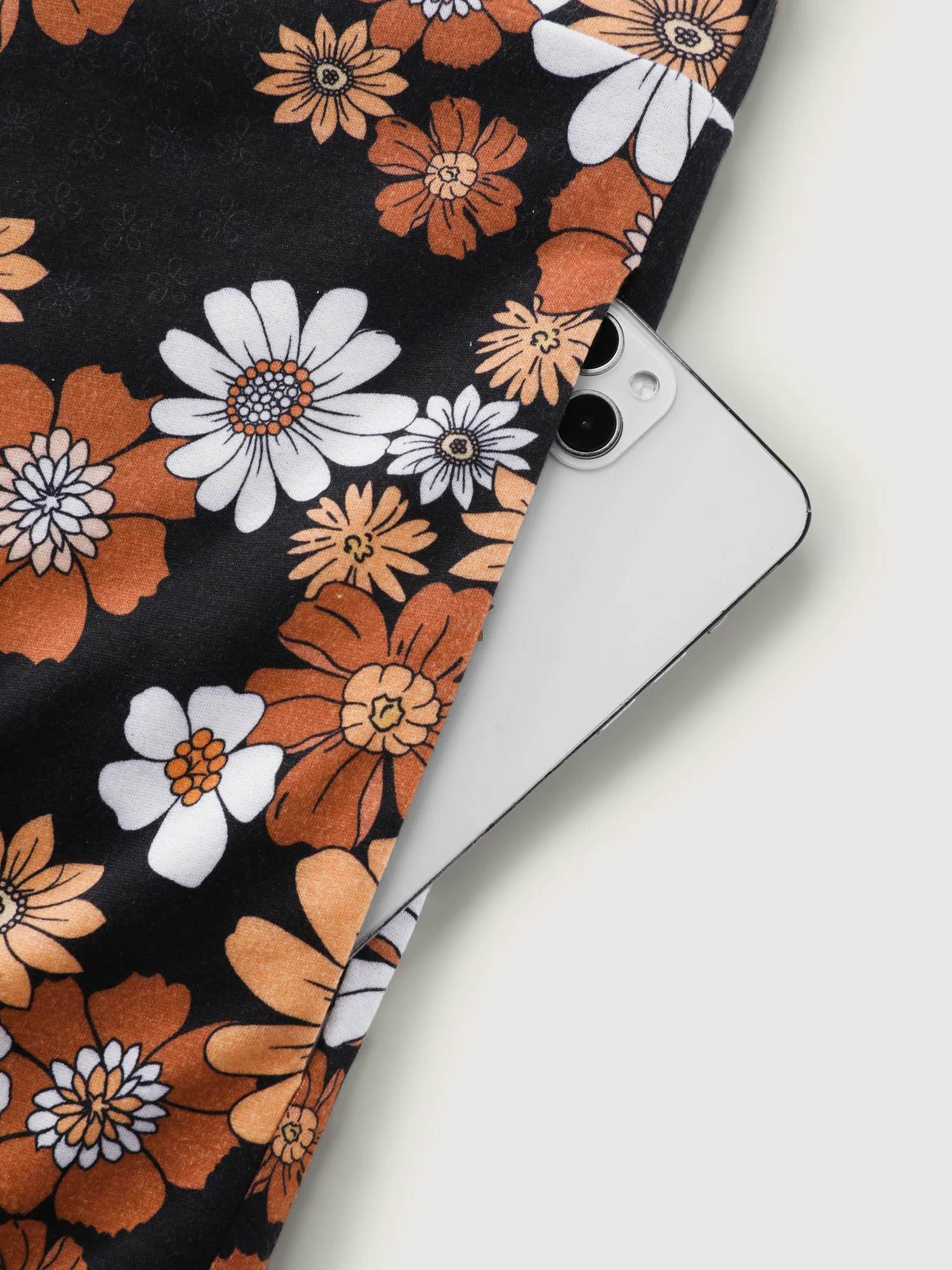Floral Print Stretchy Adjustable Overall Jumpsuit - Image 8