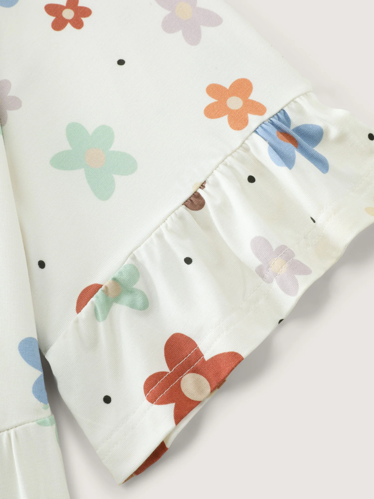 Floral Print Stretchy Knit Top - Image 6