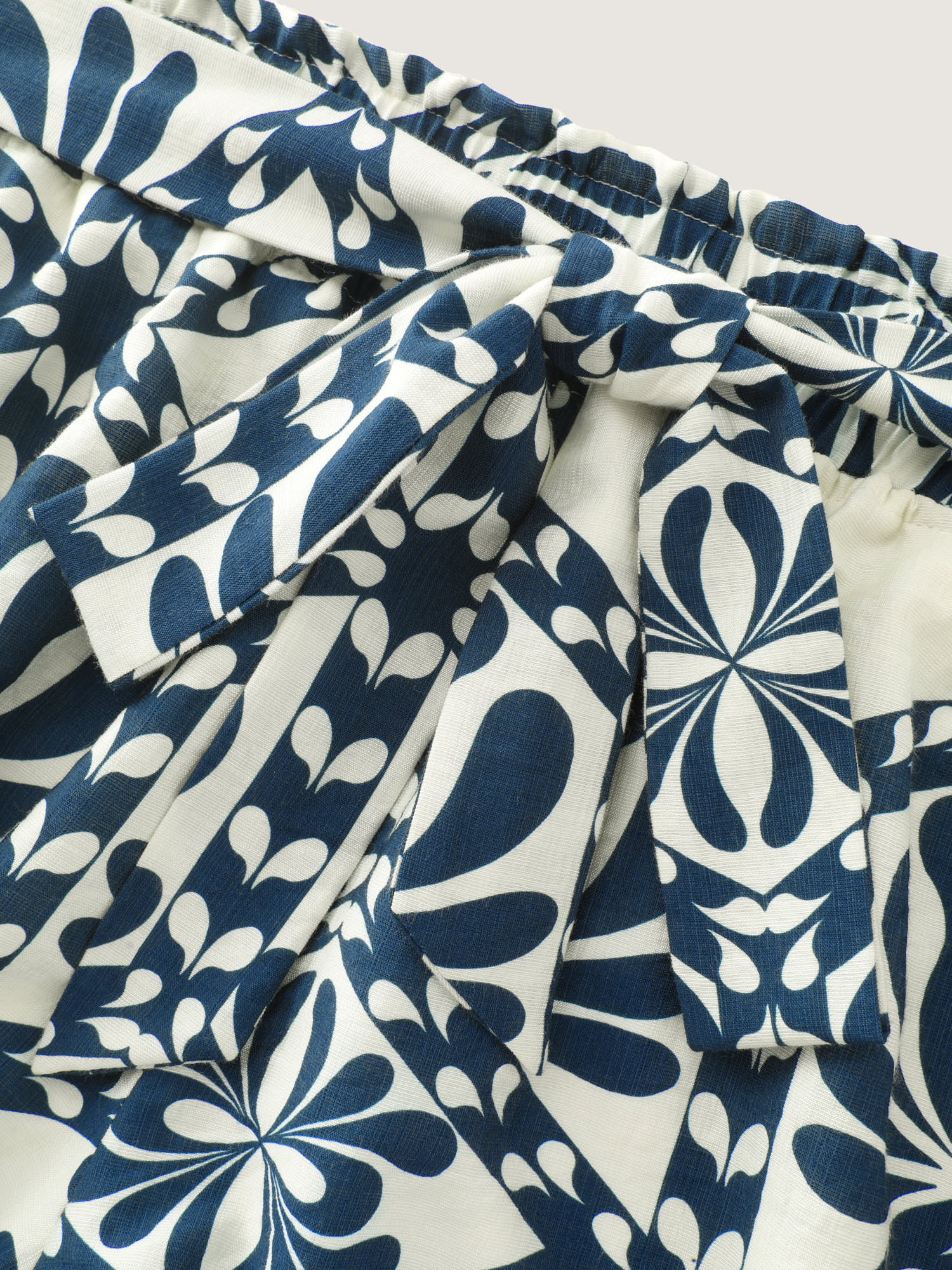 Floral Print Stretchy Waist-Tie Shorts - Image 7