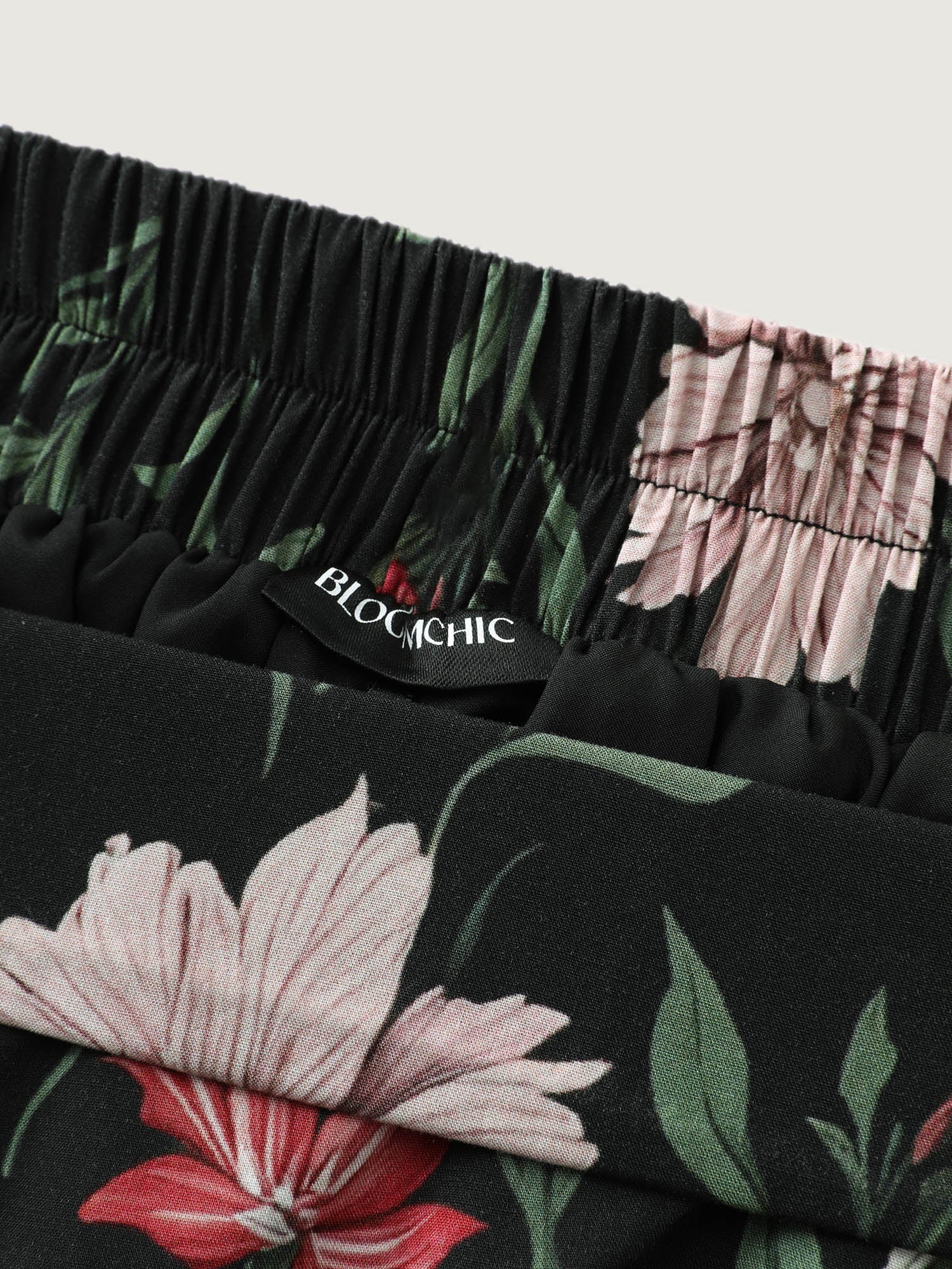 Floral Print Stretchy Waistband Maxi Skirt - Image 6