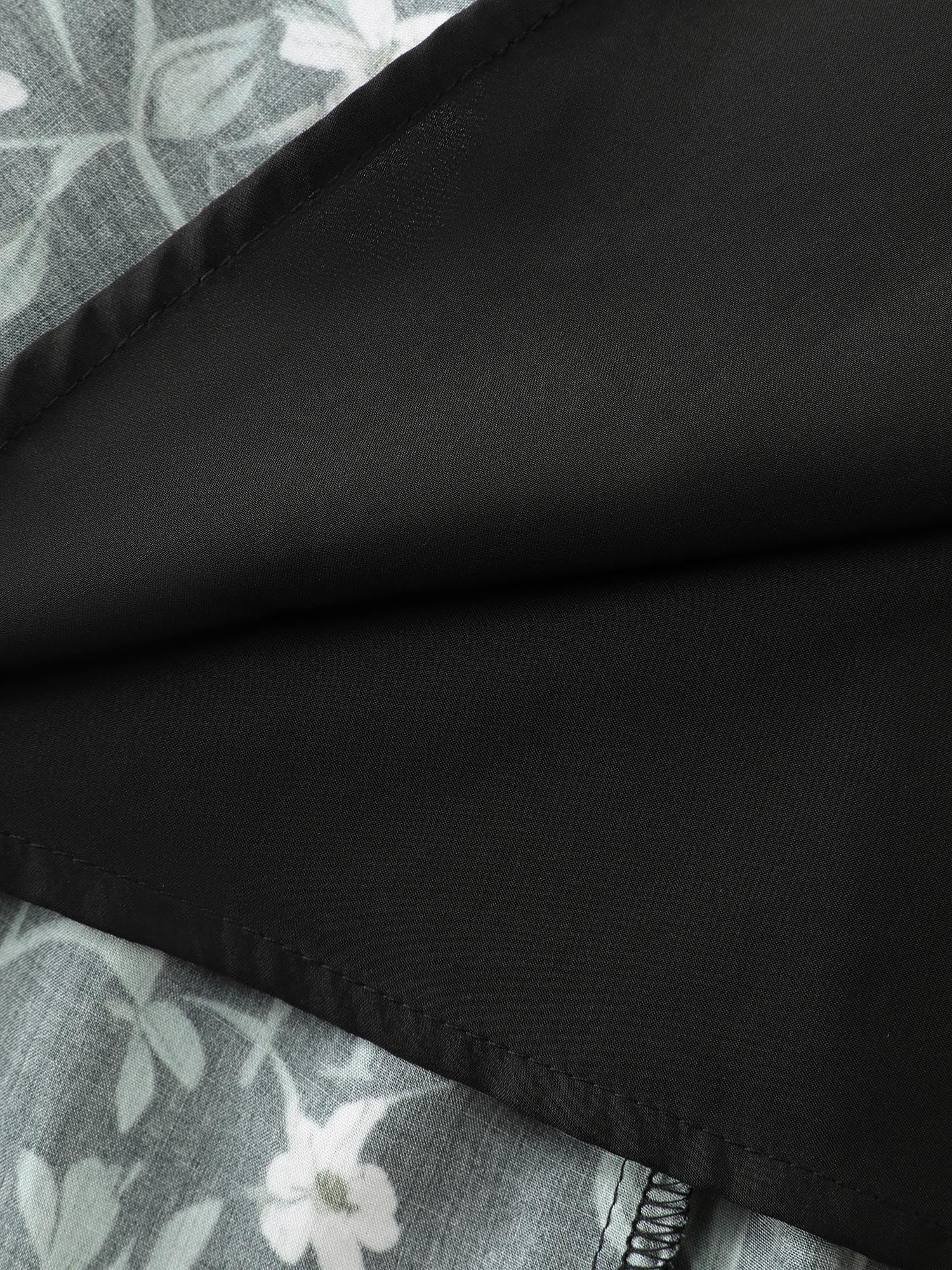 Floral Print Stretchy Waistband Maxi Skirt - Image 7