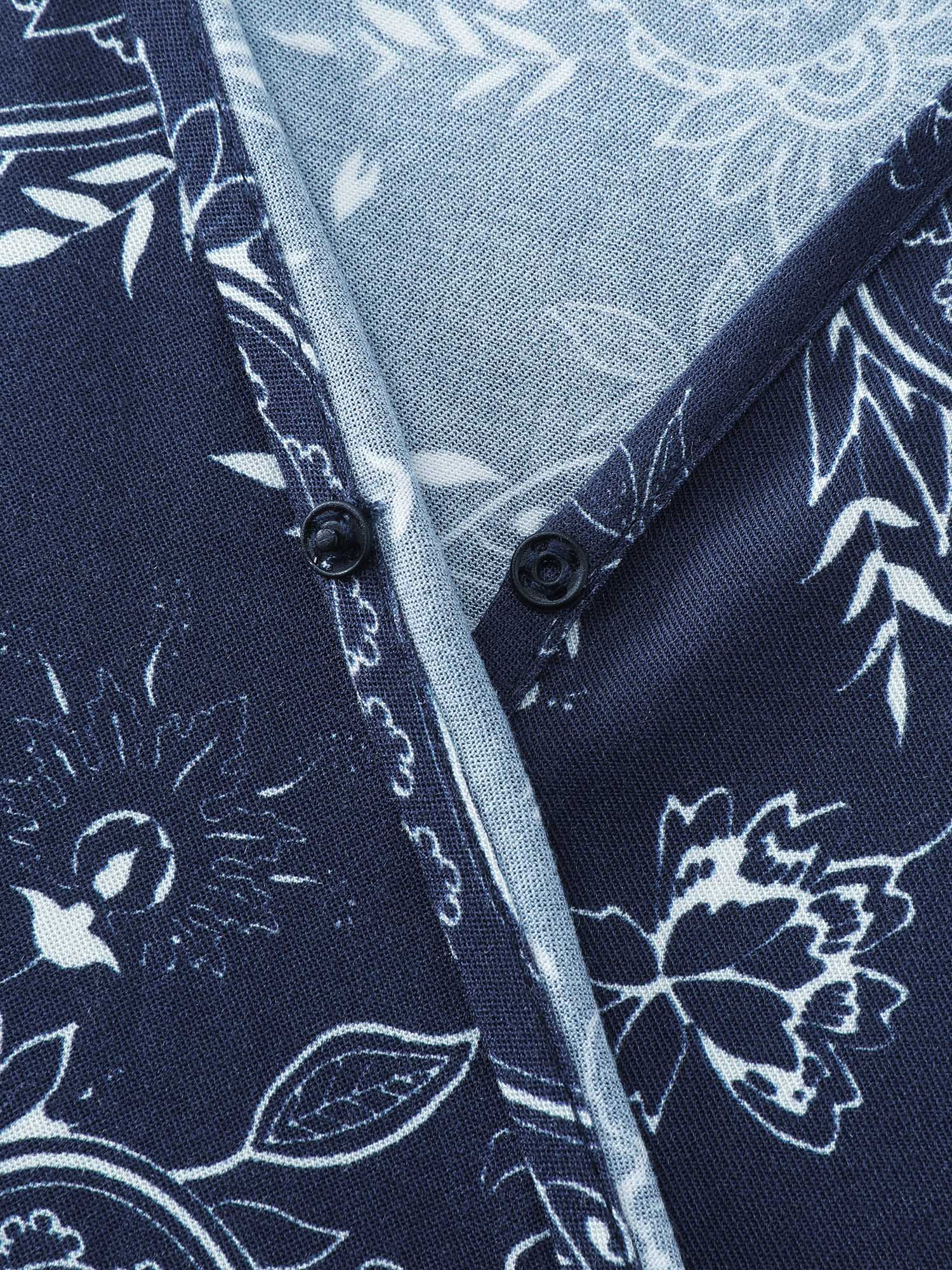 Floral Print Surplice Neck Mdii Dress - Image 5