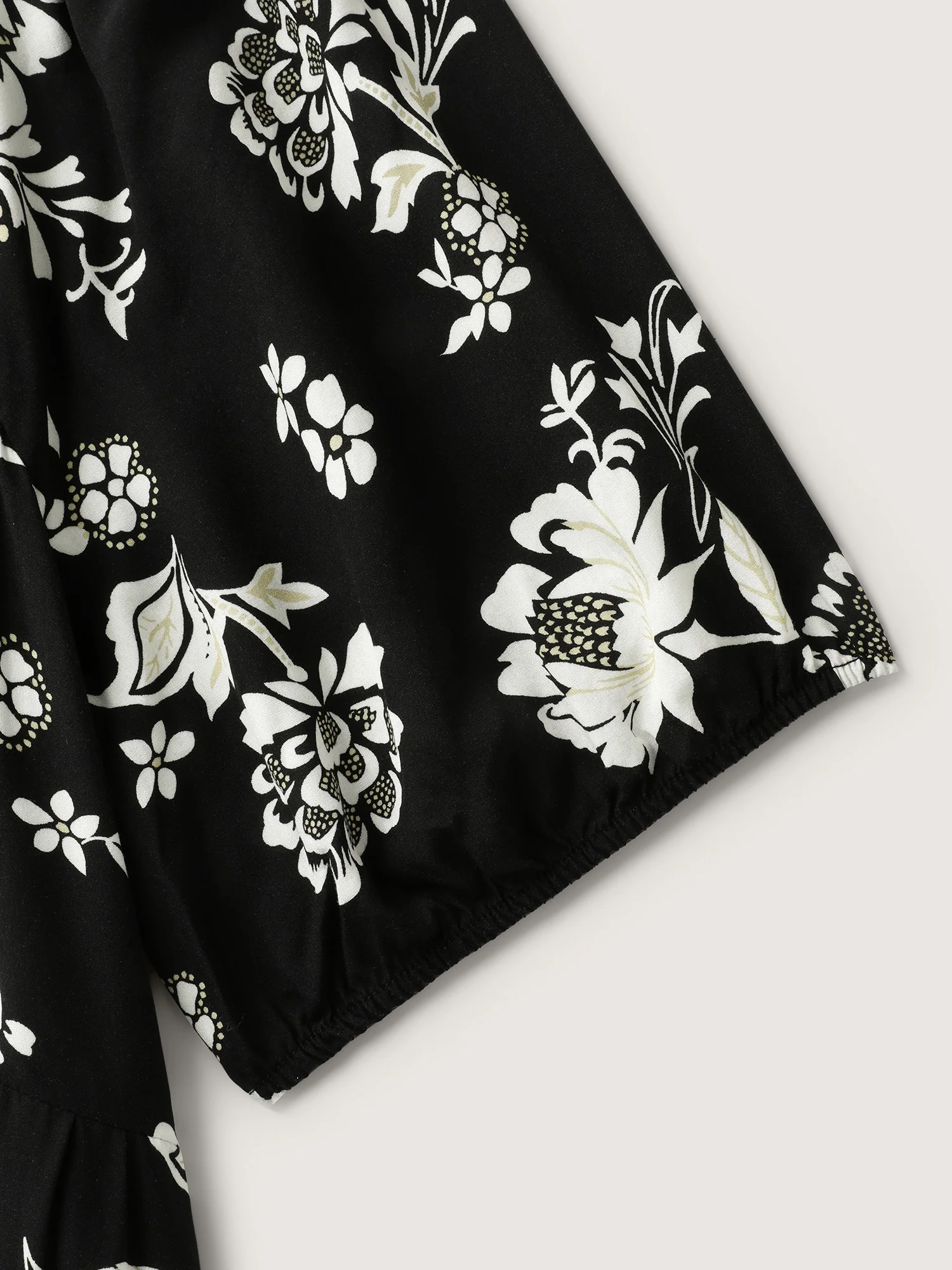Floral Print Sweetheart Neck Midi Dress - Image 6