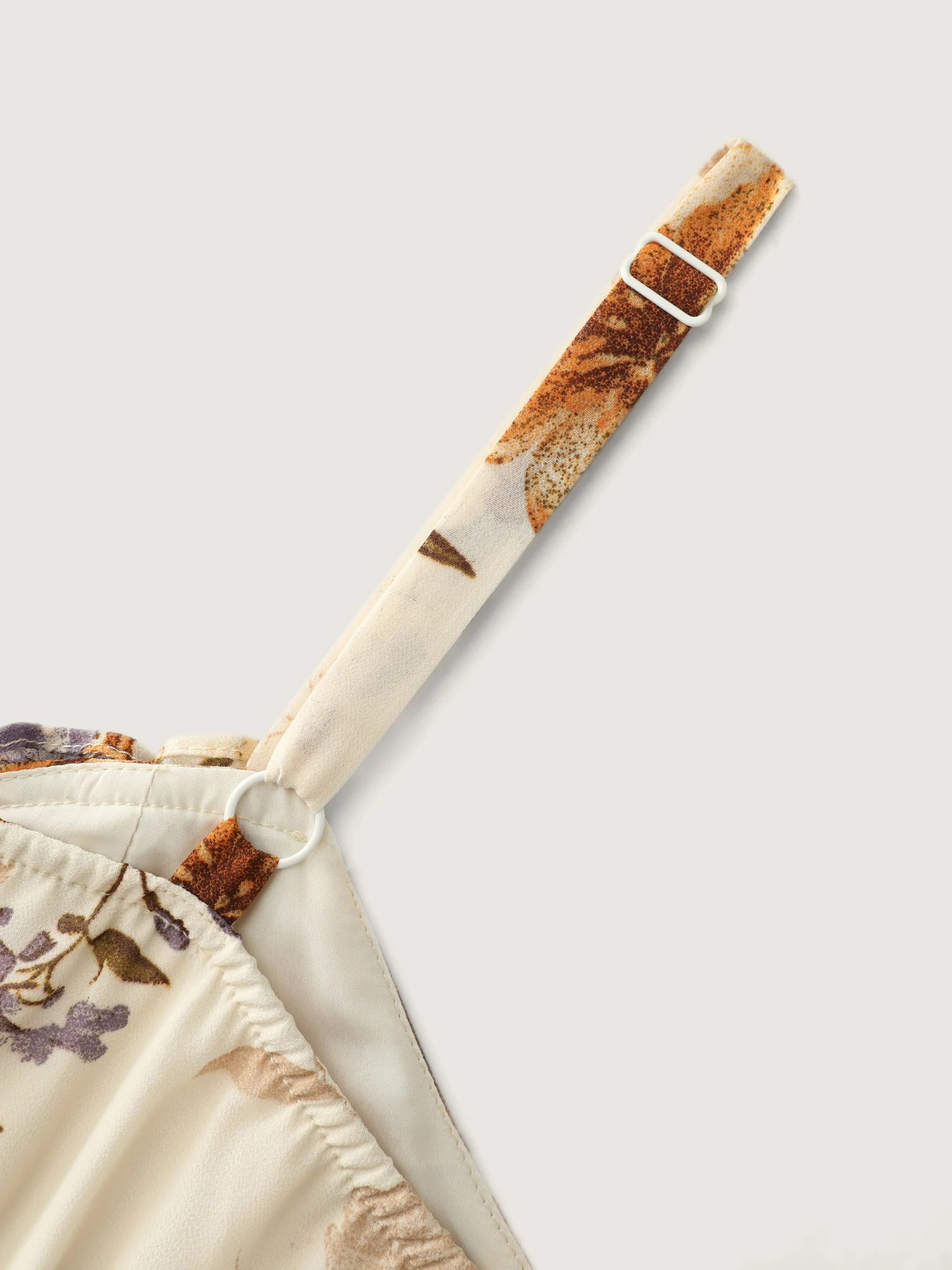 Floral Print Sweetheart Neckline Slit Maxi Dress - Image 5